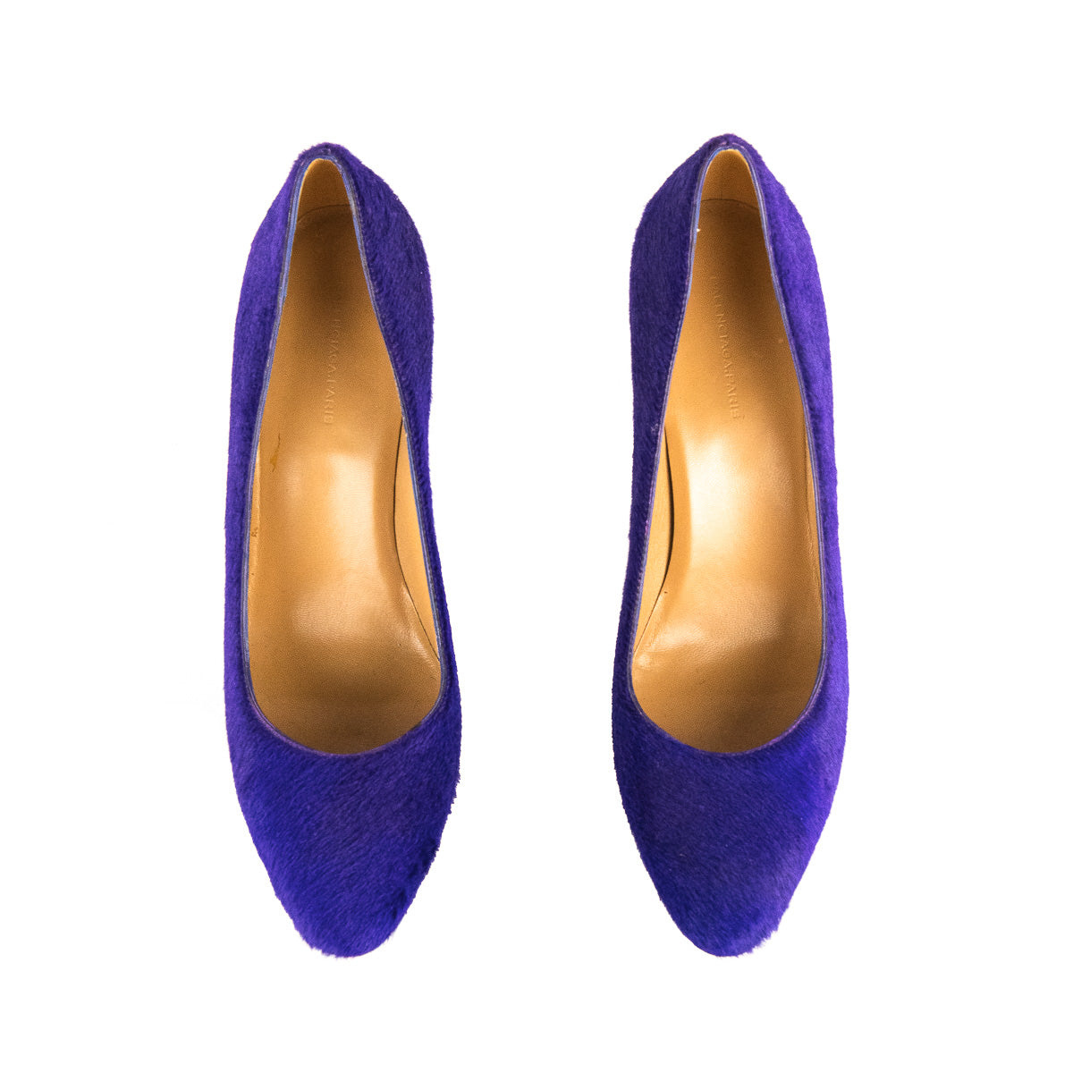 Luxury Balenciaga Trending 2025 Violet Pony Hair Pumps Size US 10 | EU 40