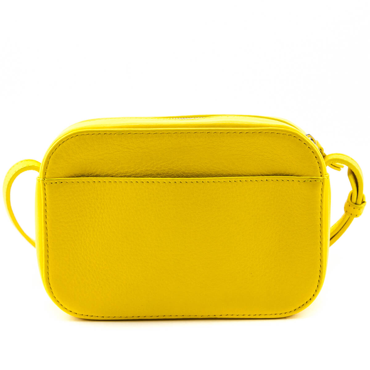 Luxury Balenciaga Trending 2025 Yellow Calfskin Logo XS Everyday Camera Bag