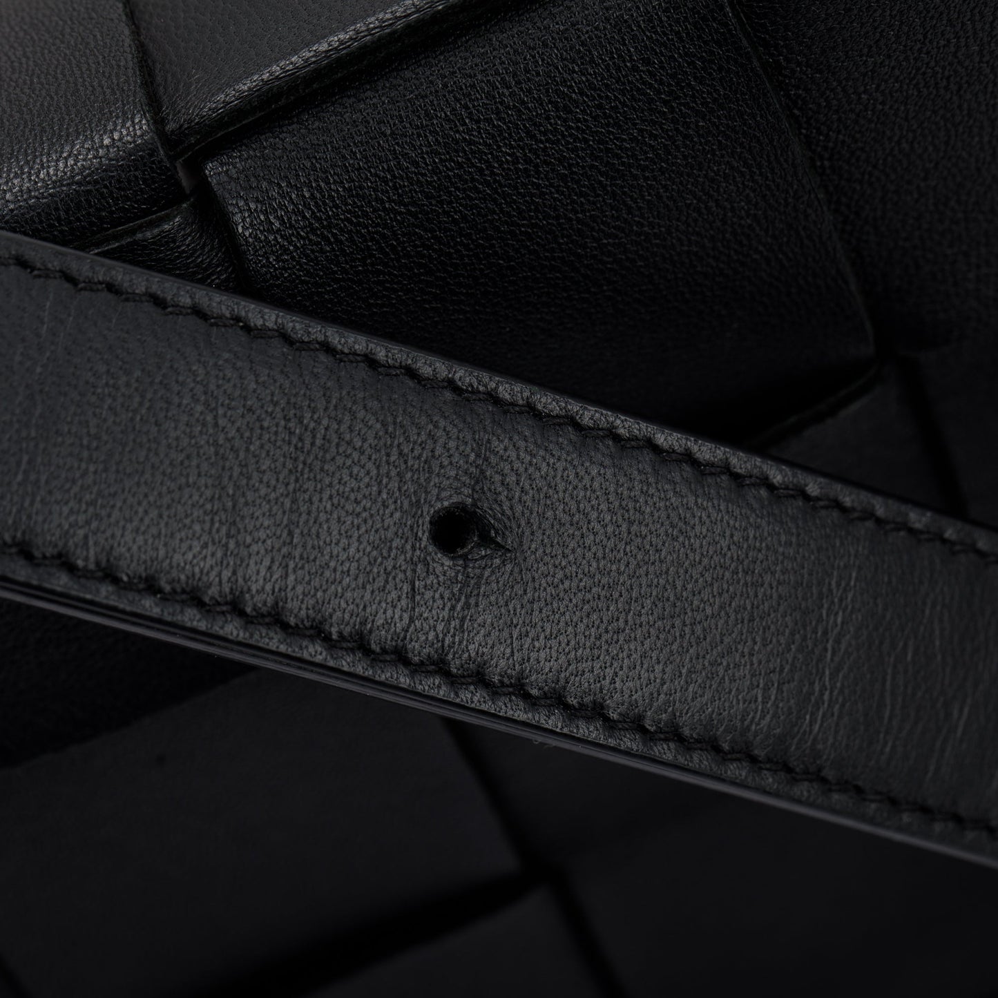 Bottega Veneta Black Intrecciato Cassette Bag