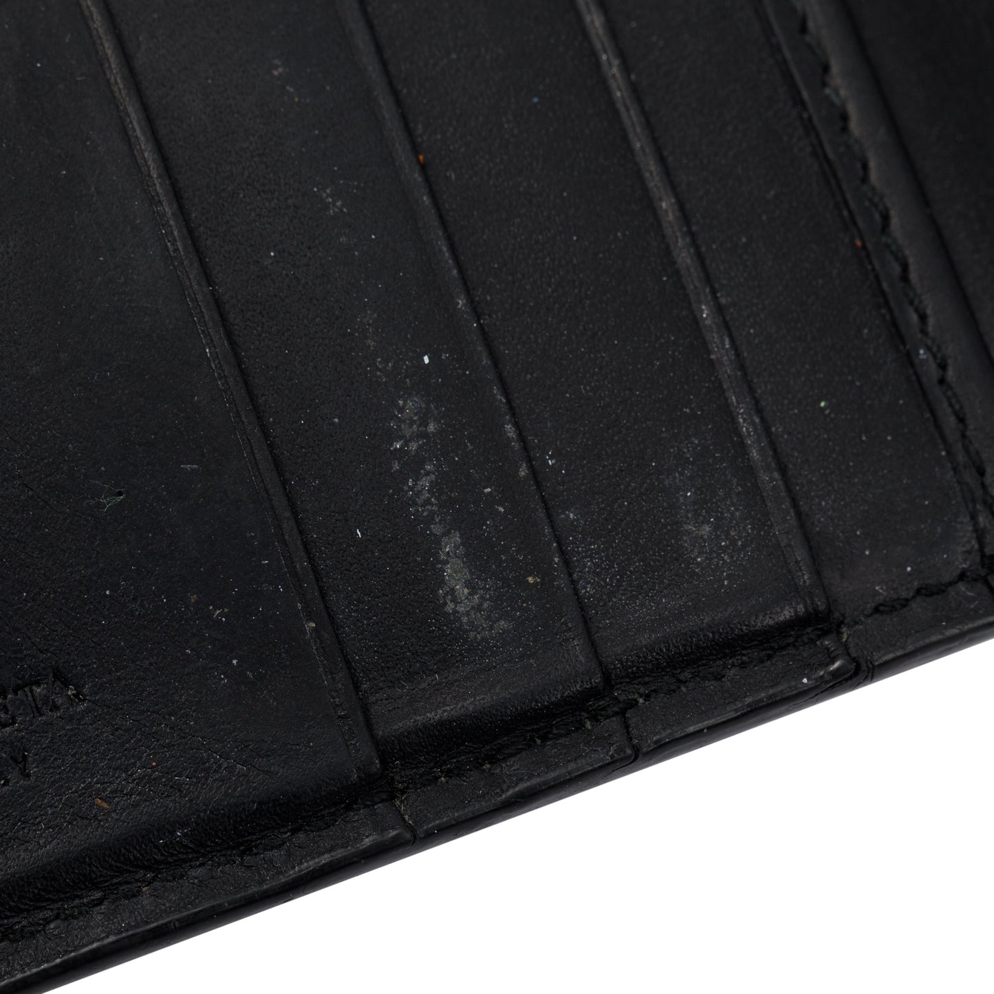 Bottega Veneta Black Intrecciato Leather Bi-Fold Wallet