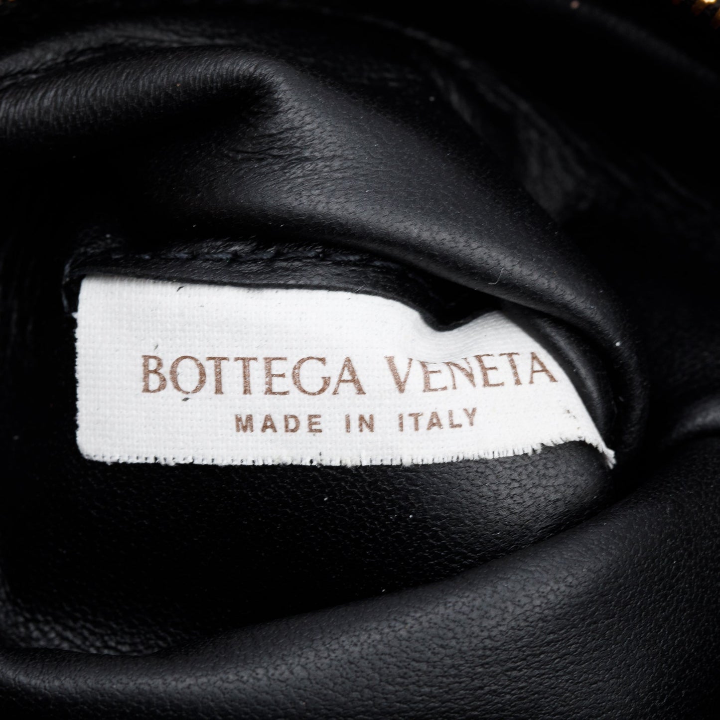Bottega Veneta Black Lambskin Leather Classic Padded Cassette Bag