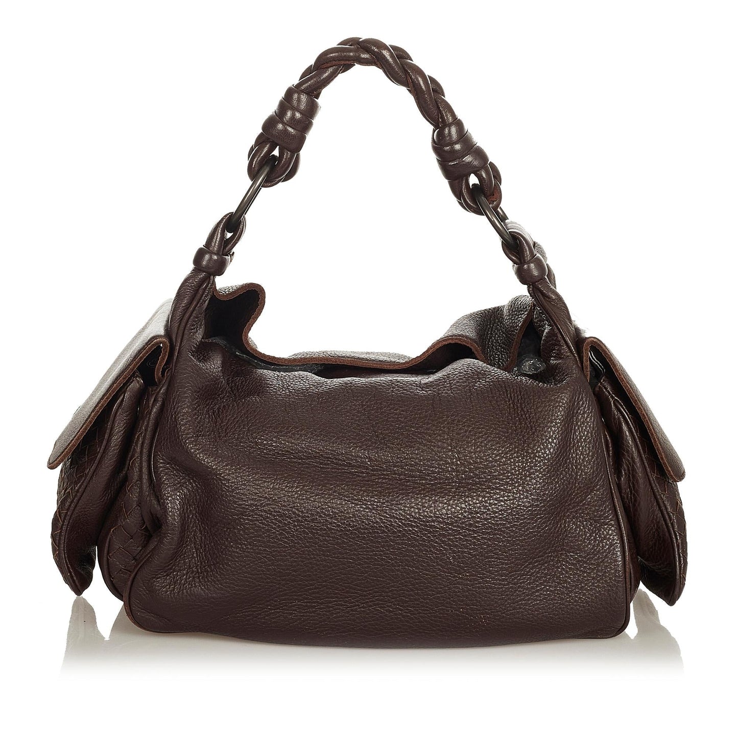 Luxury Bottega Veneta Intrecciato Leather Shoulder Bag (SHG-25775)
