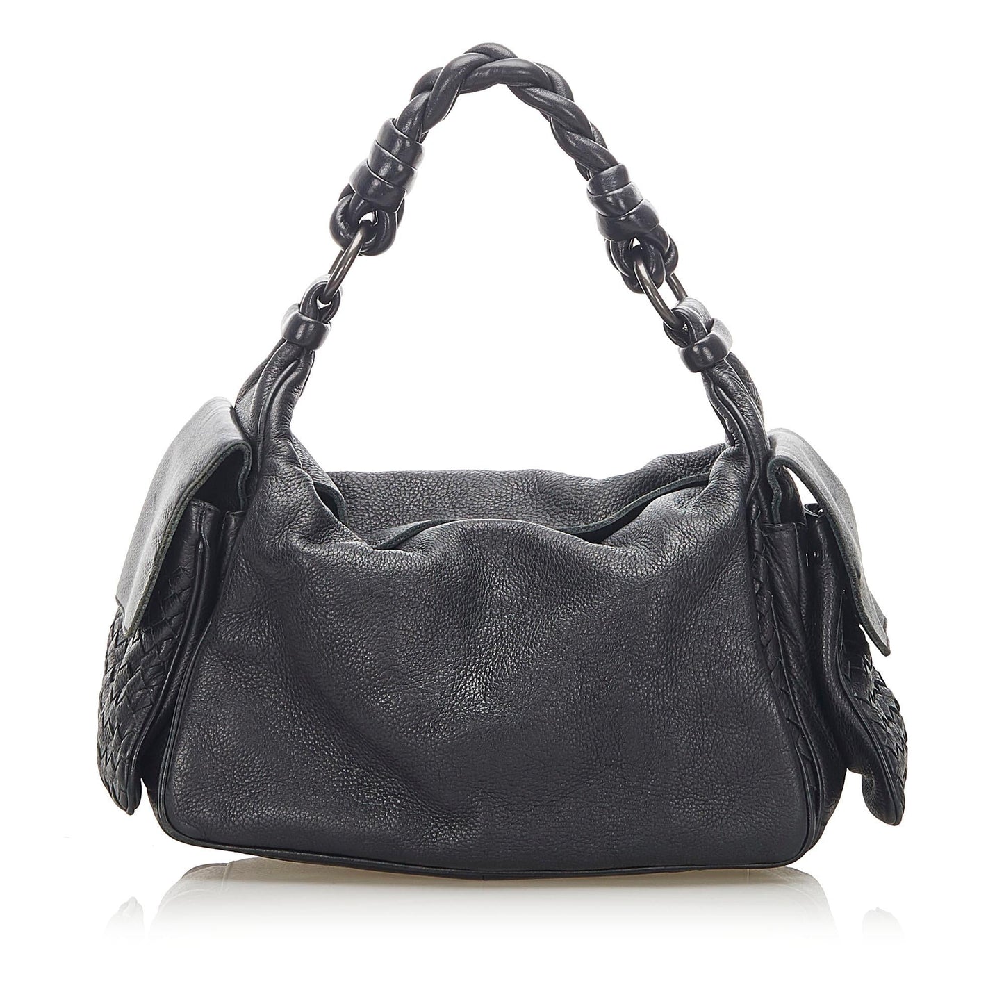 Luxury Bottega Veneta Intrecciato Leather Shoulder Bag (SHG-36583)