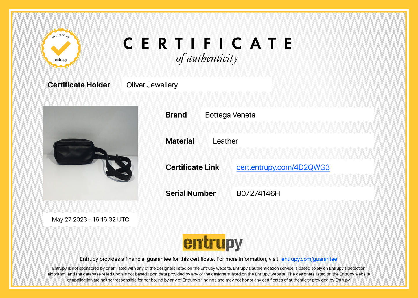 Bottega Veneta Vintage Leather Belt Bag