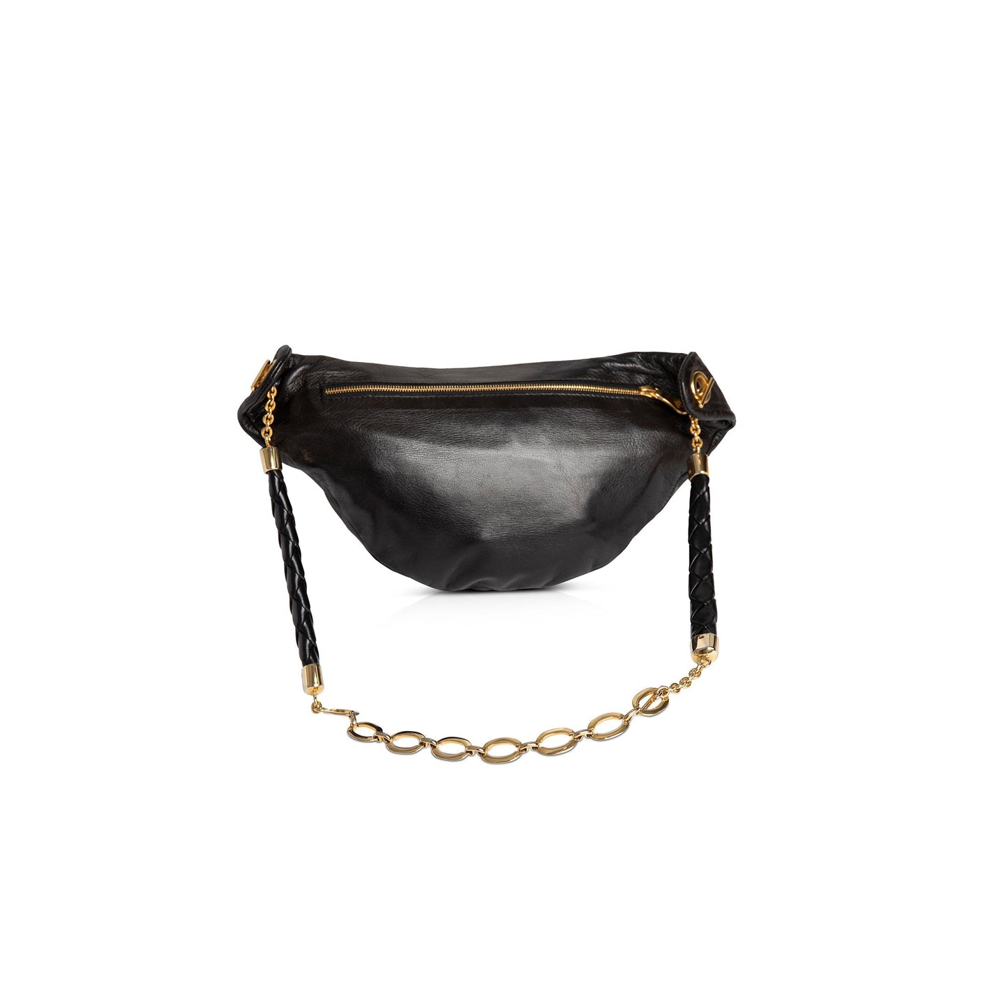 Bottega Veneta Vintage Leather Chain-Link Waist Bag