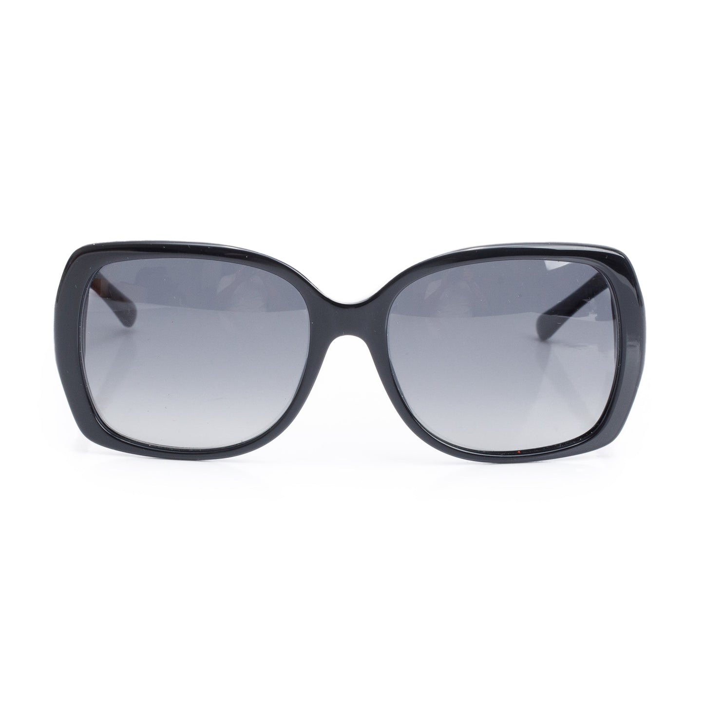 Burberry B 1160 Check/Black Acetate Rectangular Sunglasses
