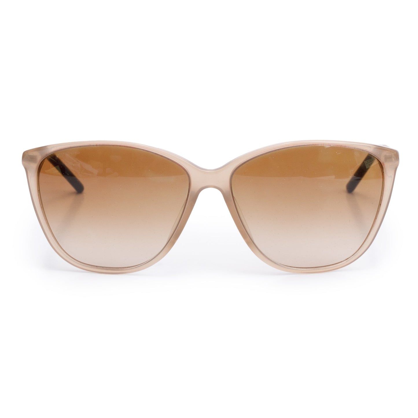 Burberry B 4117-A Brown Acetate Check Trim Cat-Eye Sunglasses