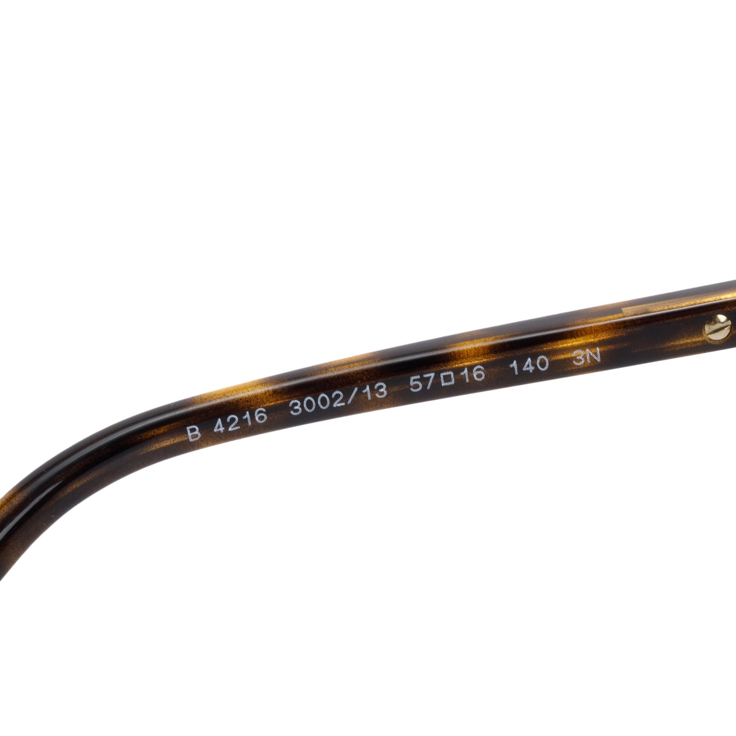 Burberry B 4216 House Check & Havana Acetate Round Sunglasses