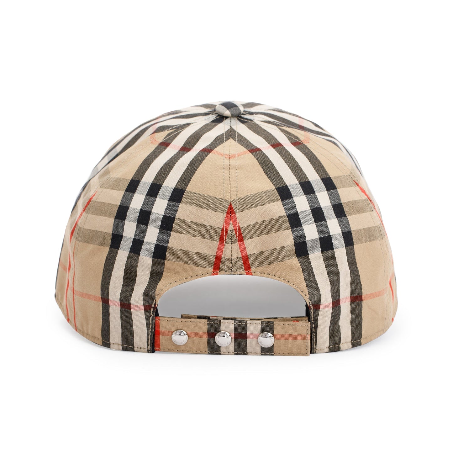 Burberry Beige Monogram Motif Vintage Check Cotton Baseball Cap, M 57