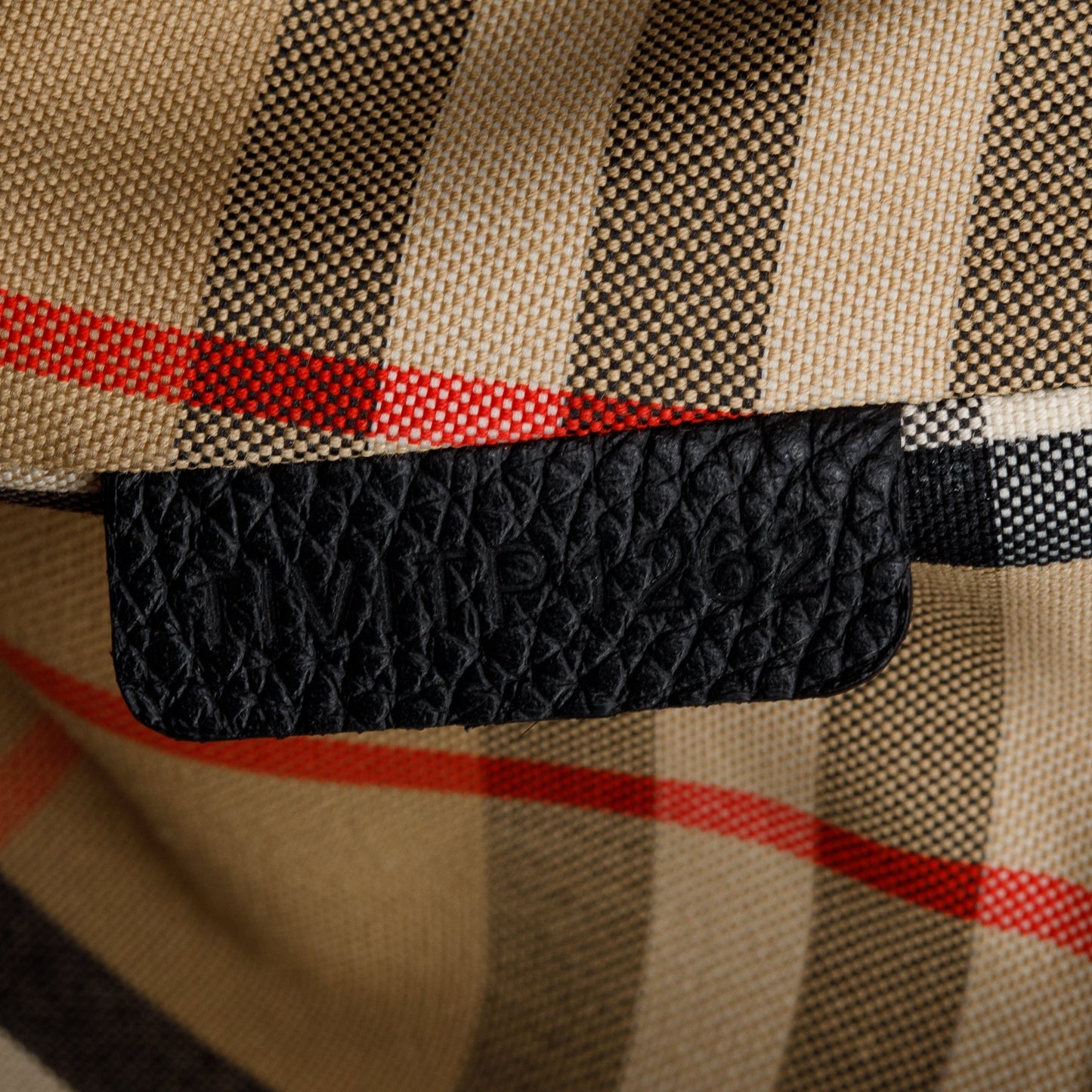 Burberry Black Calfskin Vintage Check Note Crossbody Bag