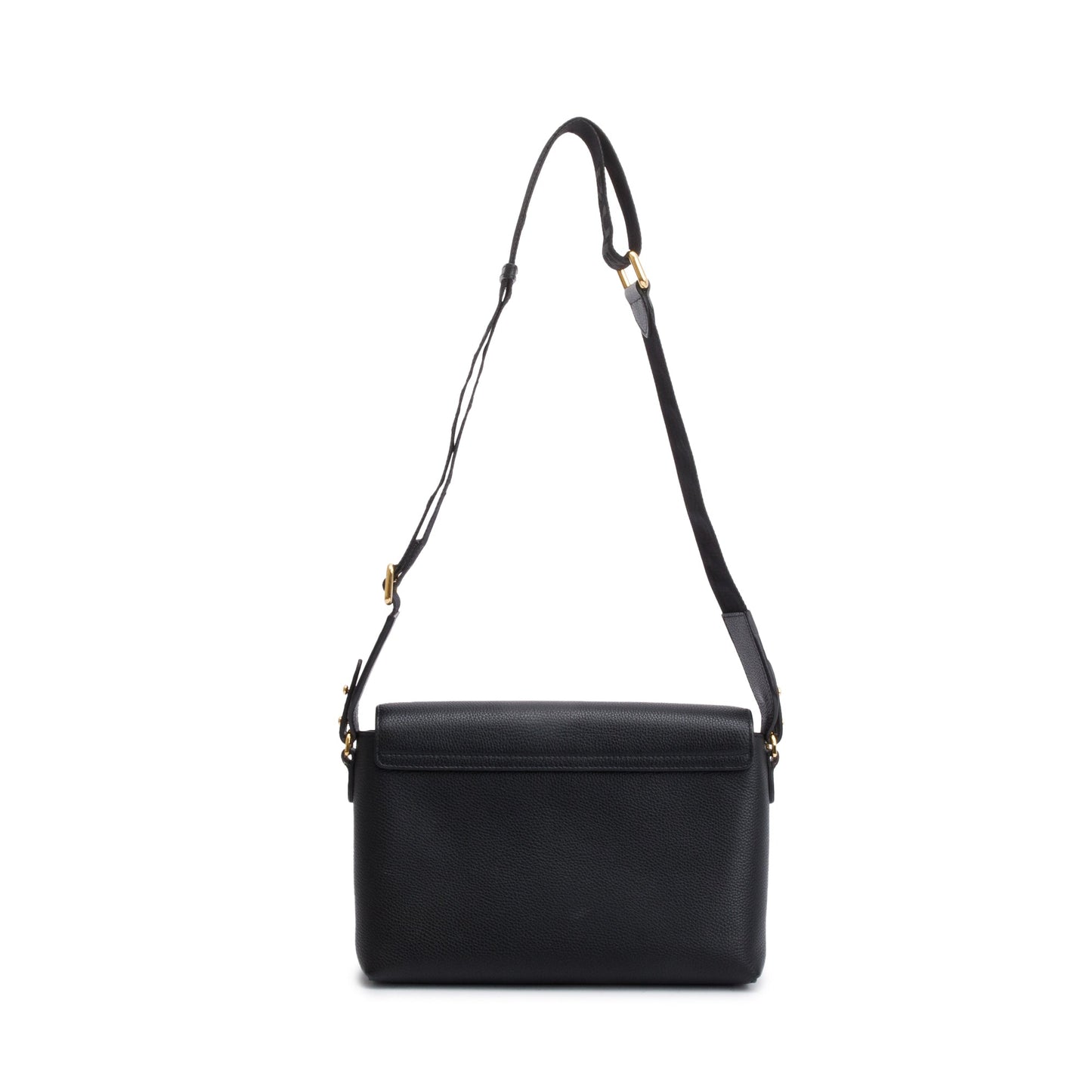 Burberry Black Calfskin Vintage Check Note Crossbody Bag