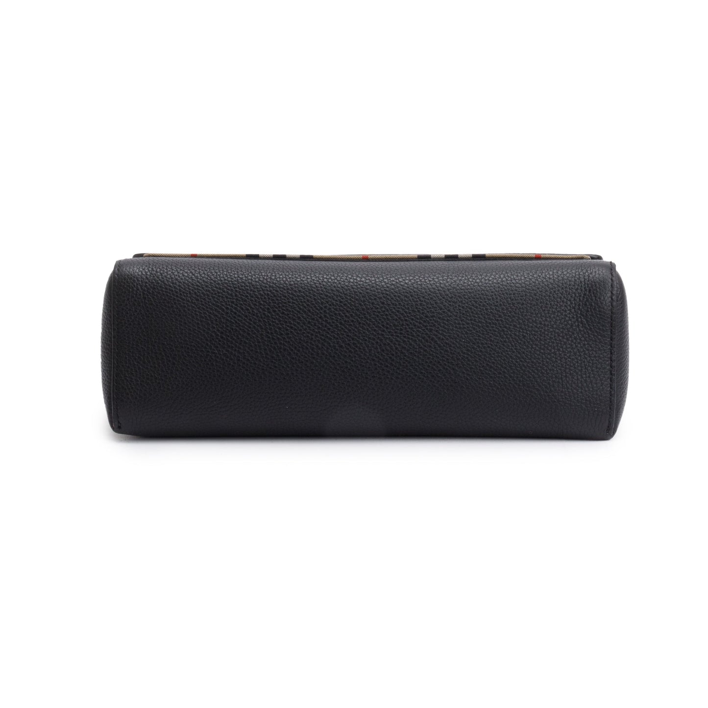 Burberry Black Calfskin Vintage Check Note Crossbody Bag