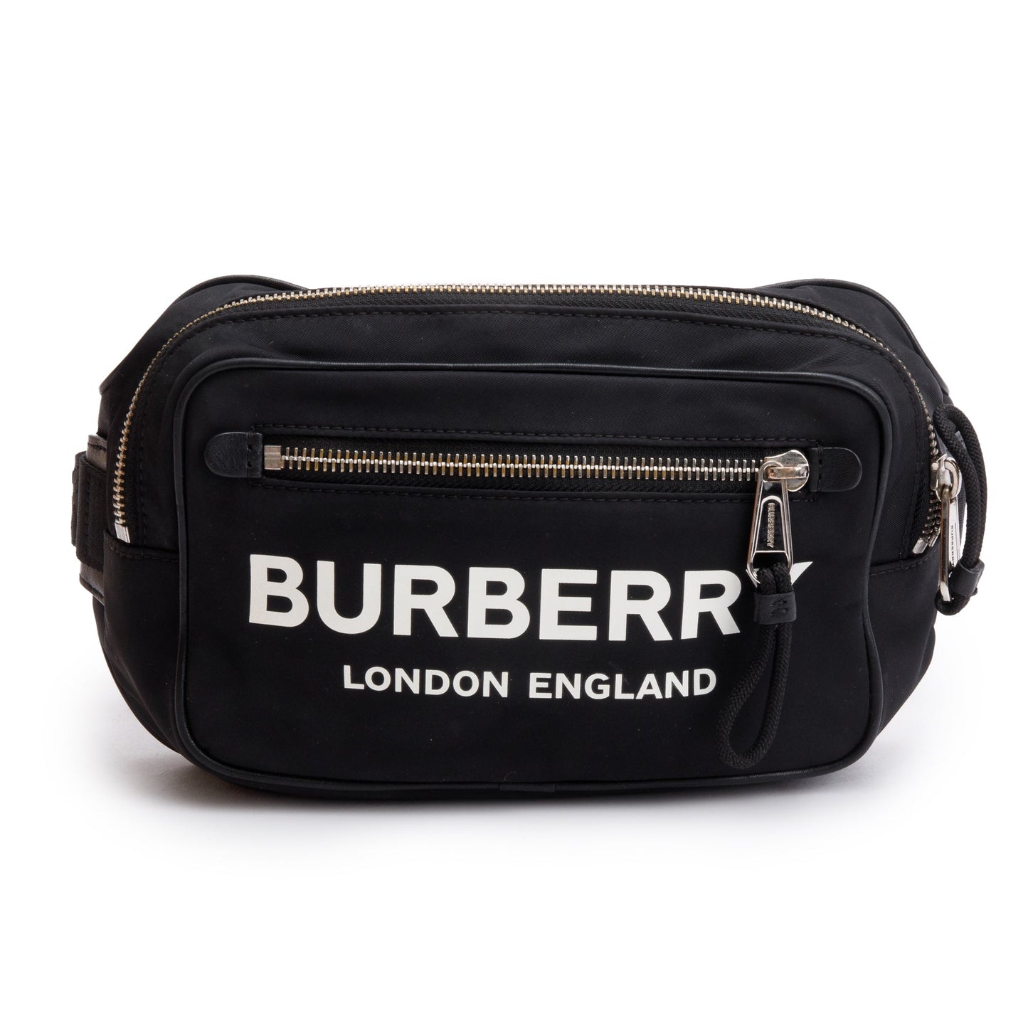 Burberry Black Econyl Logo-Print Bum Bag