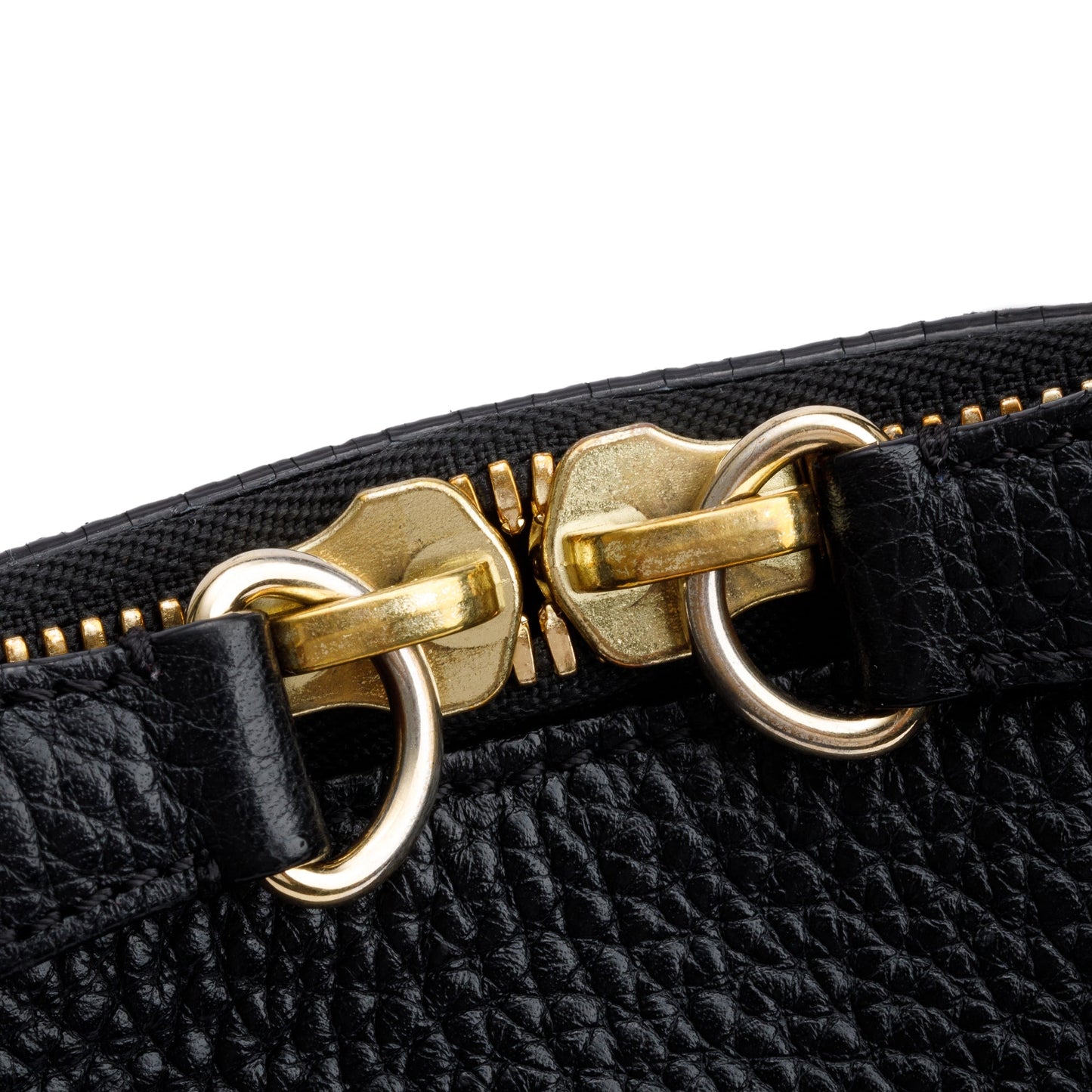 Burberry Black Grained Leather Greenwood Small Bowling Bag