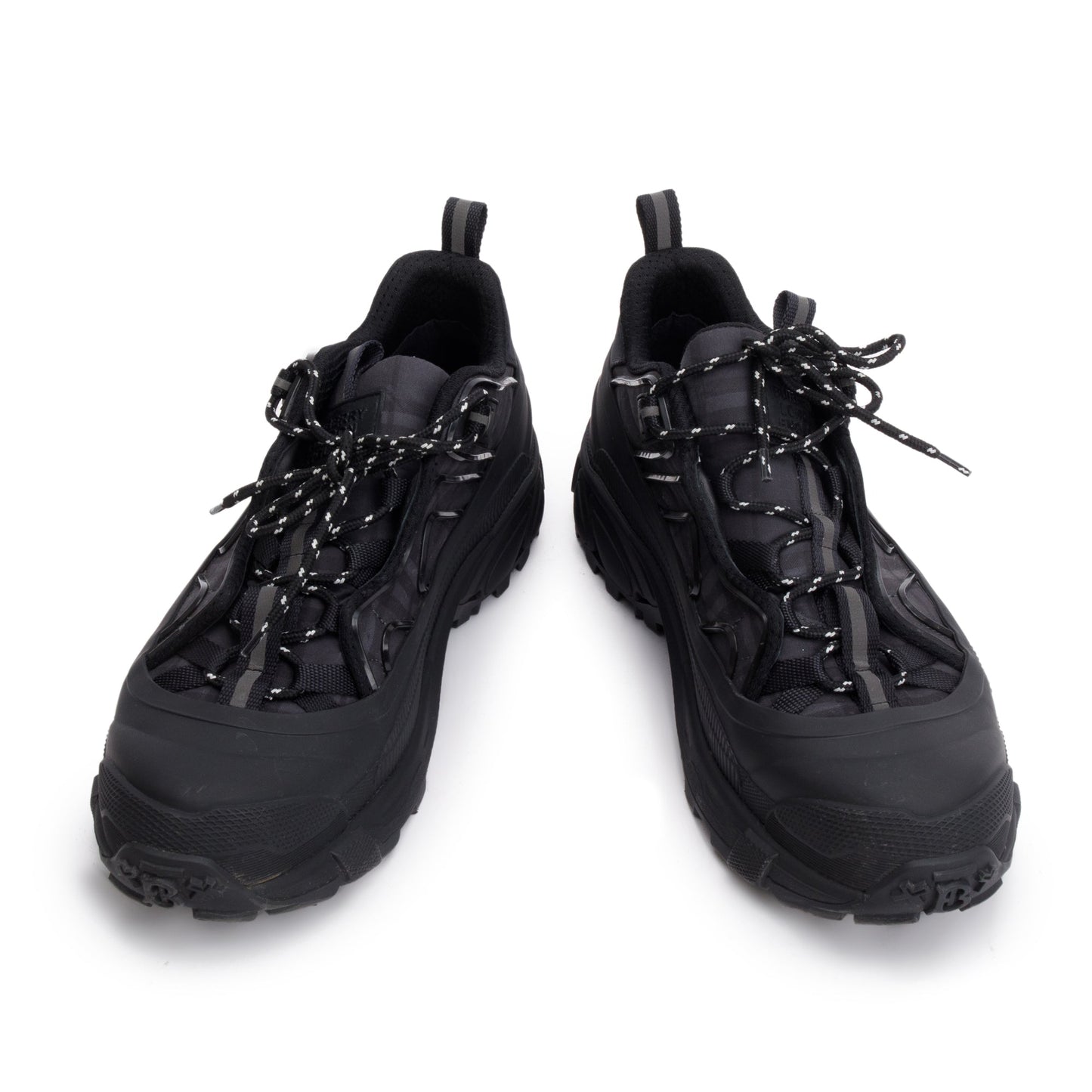 Burberry Black Rubber House Check Canvas Arthur Sneakers, Size 44