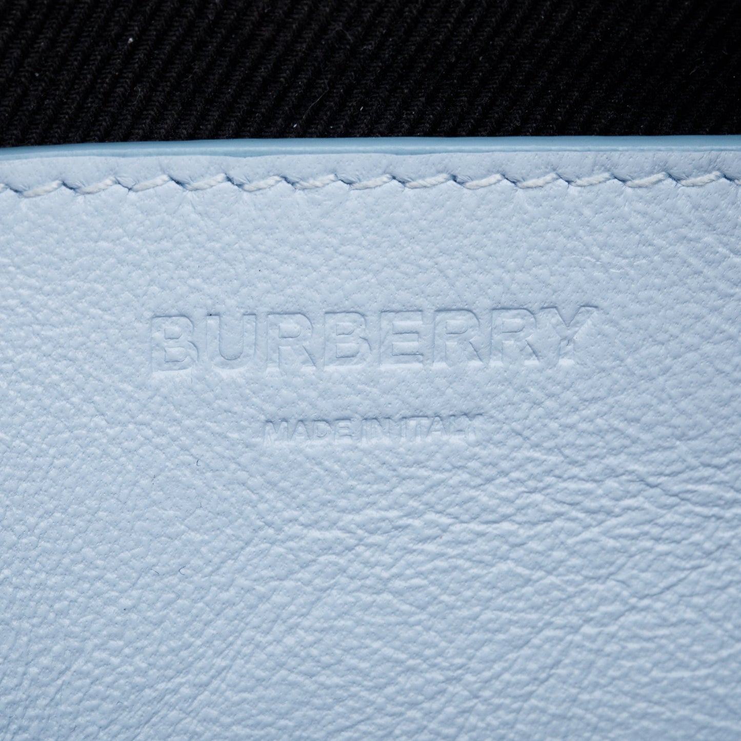 Burberry Blue Quilted Calfskin Leather TB Camera Crossbody Bag
