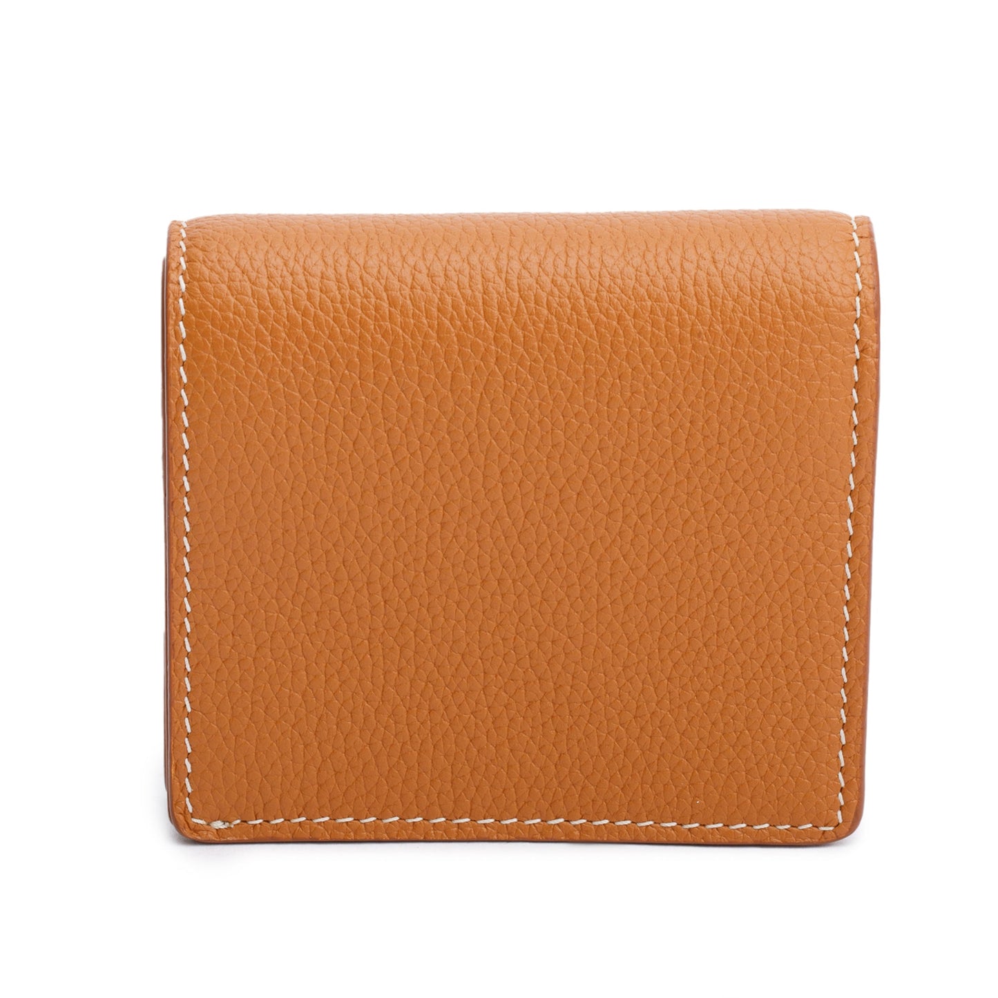 Burberry Brown Leather TB Compact Wallet