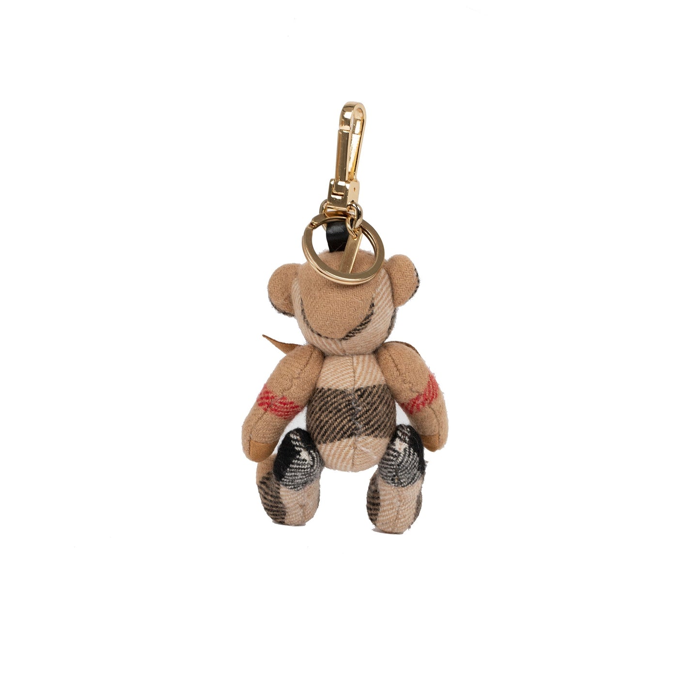 Burberry Cashmere Thomas Check Bear Bag Charm