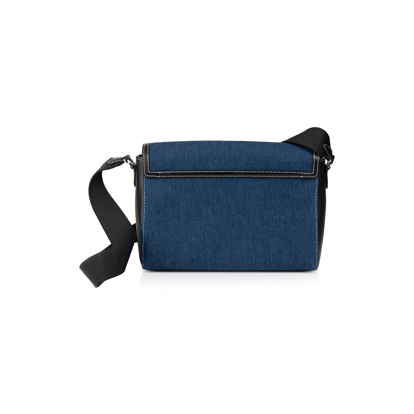 Burberry Denim Logo Print Note Crossbody