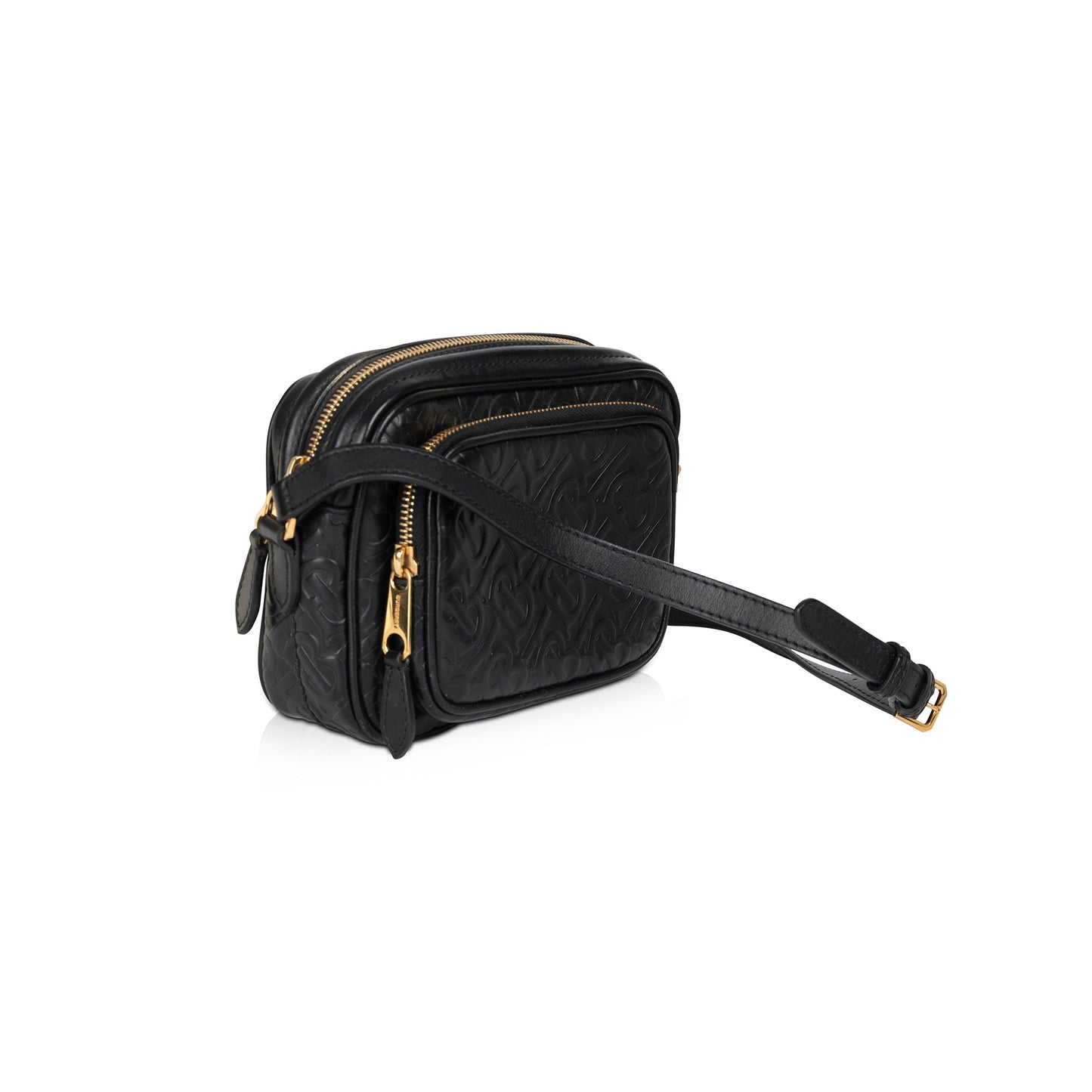 Burberry Embossed Leather TB Camera Crossbody