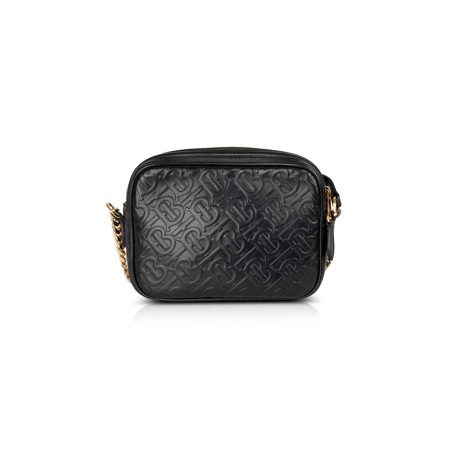 Burberry Embossed Leather TB Camera Crossbody