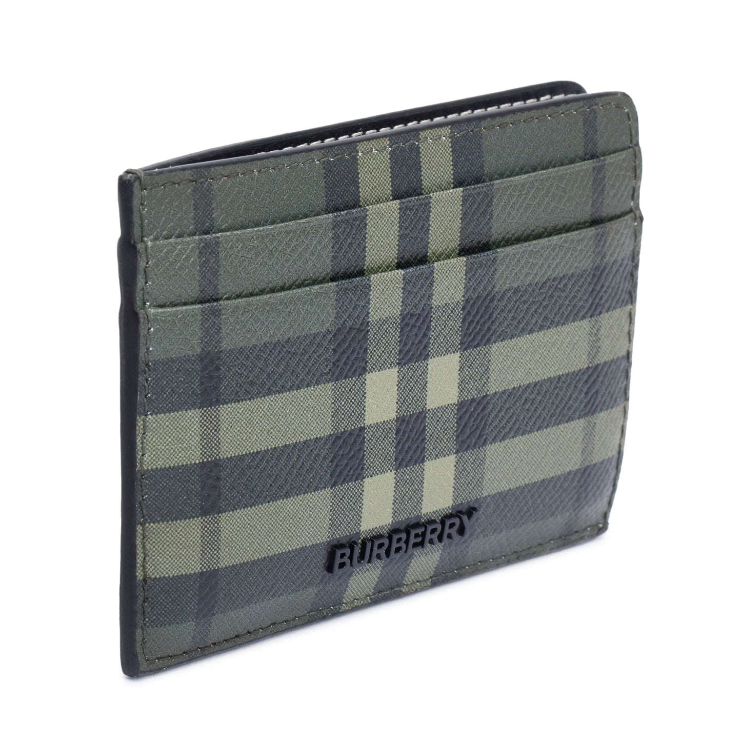 Burberry Green Vintage Check Card Holder