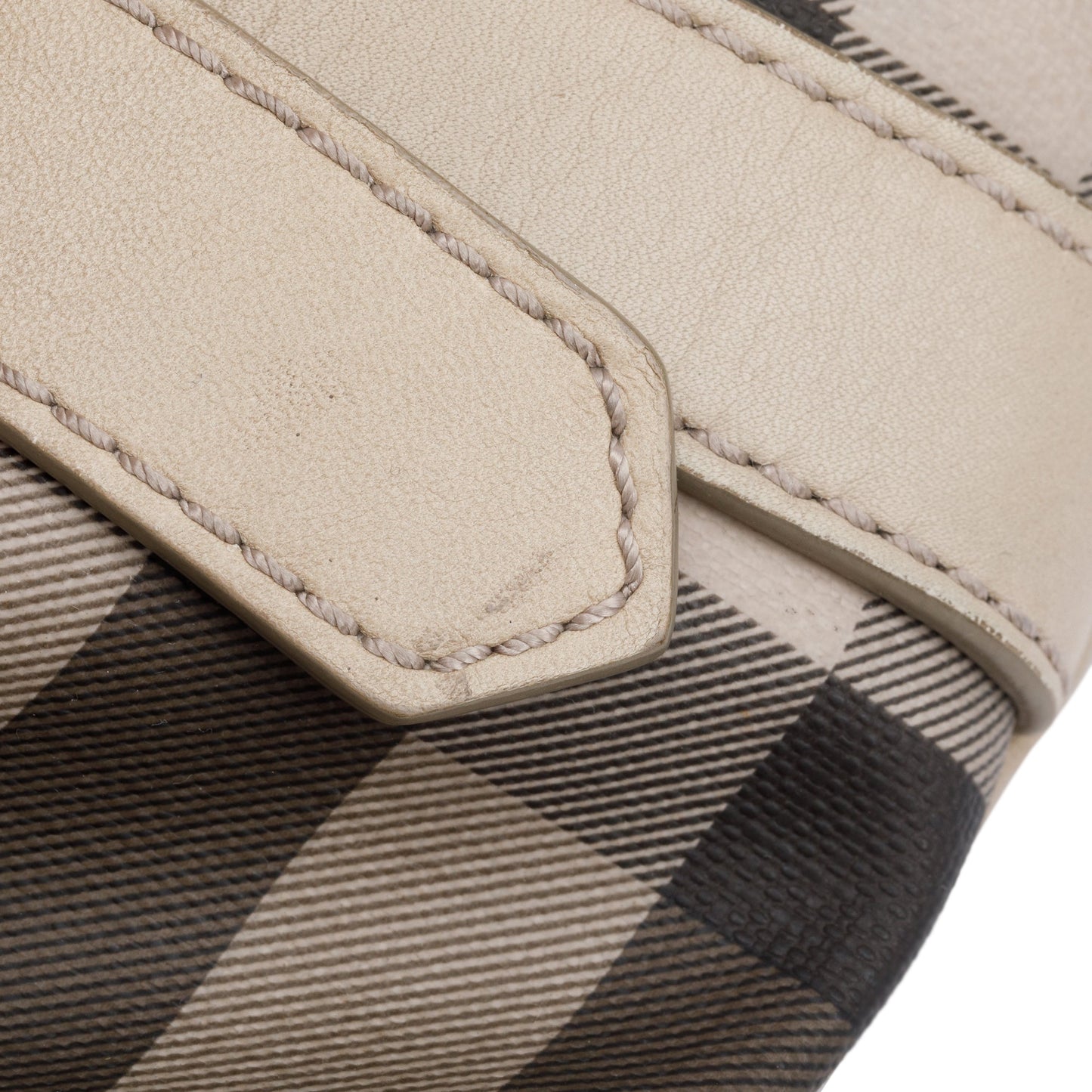 Burberry Grey Smoke Checked Medium Northfield Tote