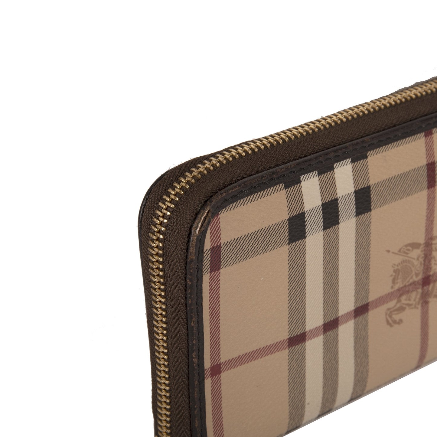 Burberry Haymarket Check Zip Wallet