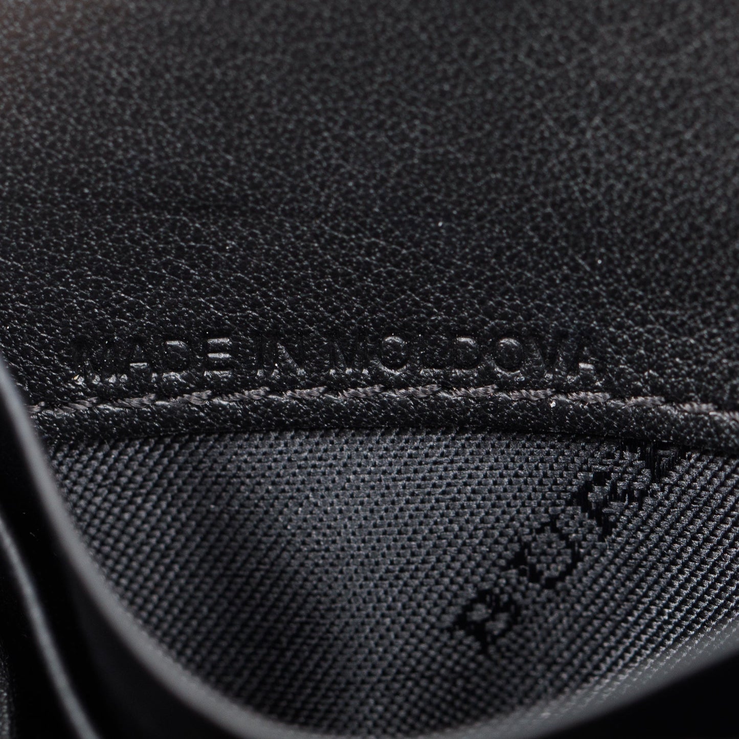Burberry House Check Black Calfskin Leather Henley Wallet on Chain
