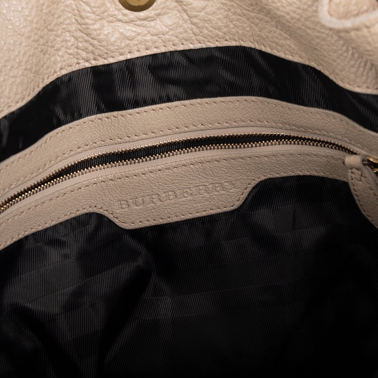 Burberry Large Lambeth Leather Hobo