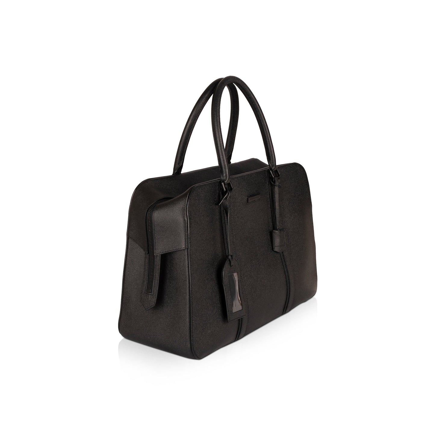 Burberry Large Textured Leather Briefcase