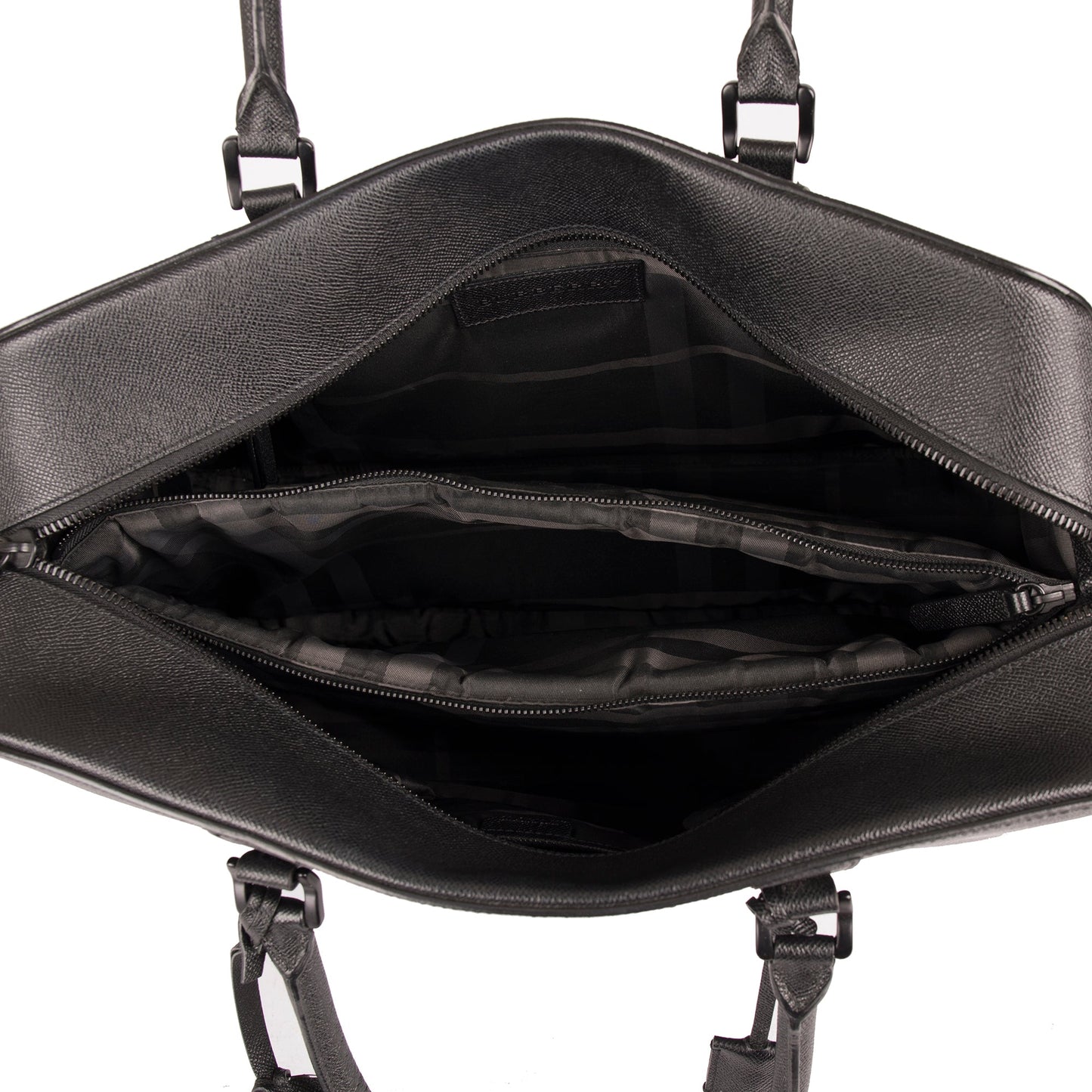 Burberry Large Textured Leather Briefcase