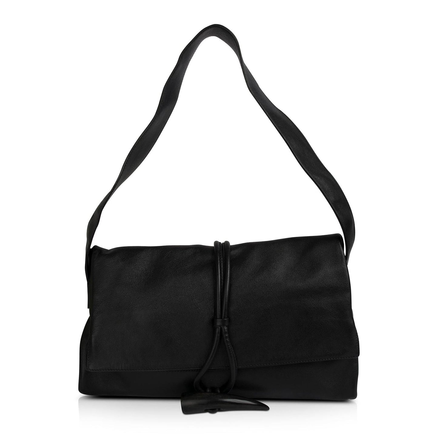 Burberry Leather Horn Toggle Shoulder Bag