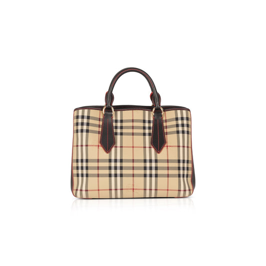 Burberry Medium Ballingdon Horseferry Check Tote