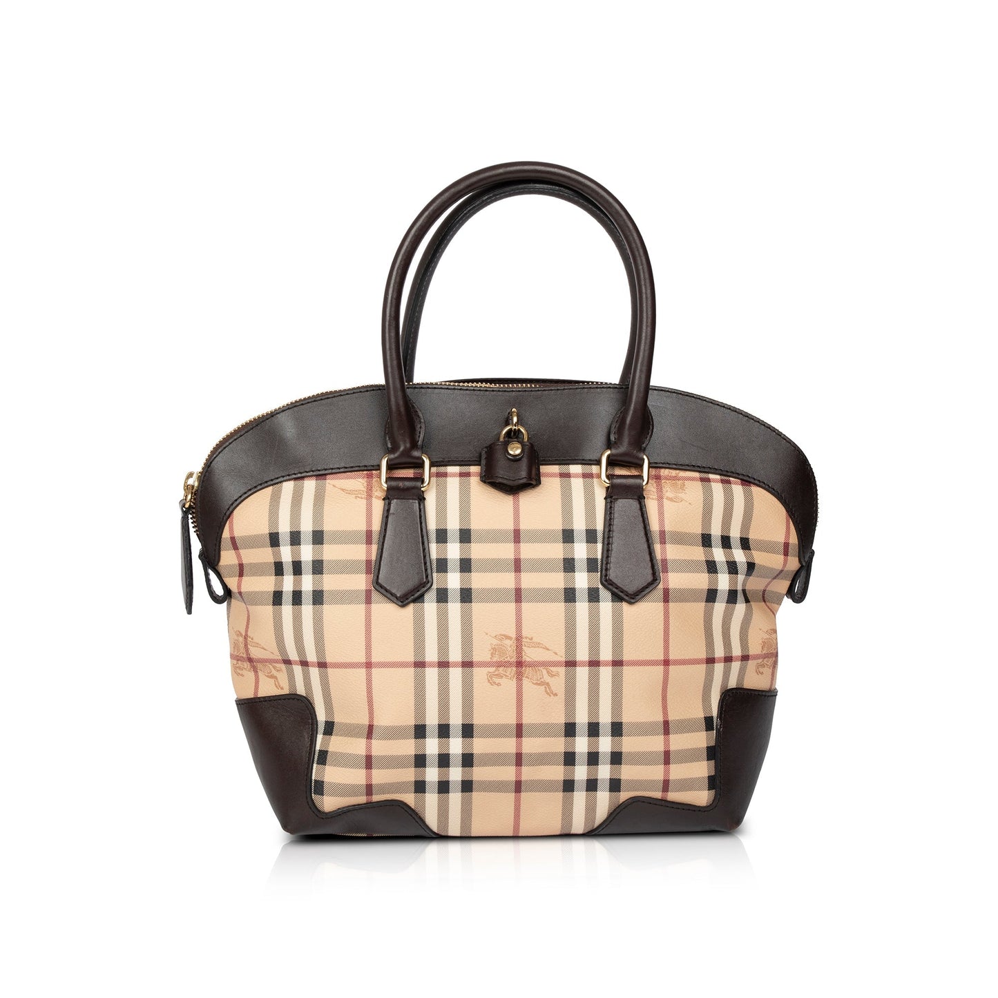 Burberry Medium Haymarket Check Primrose Tote
