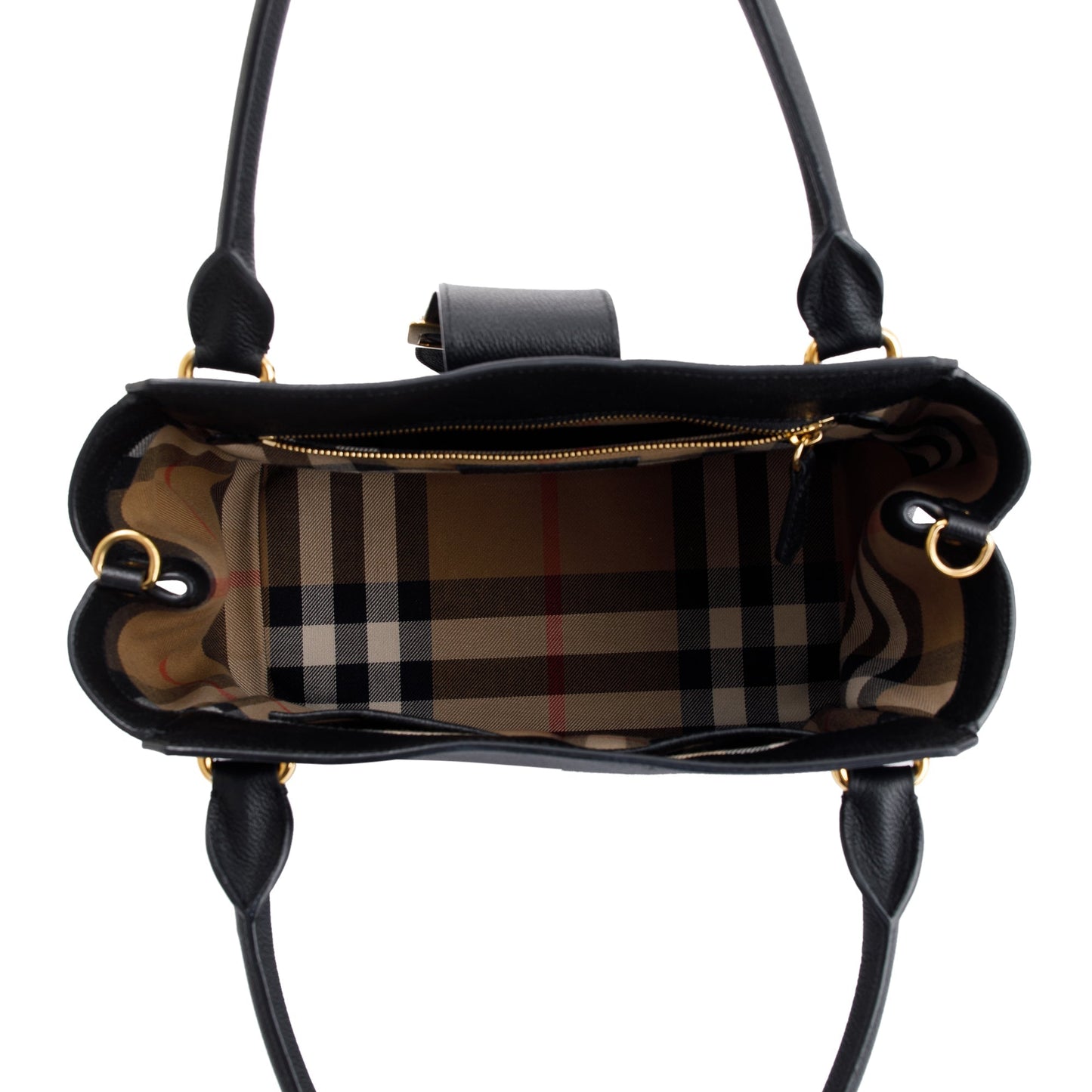 Burberry Medium Leather Buckle Tote