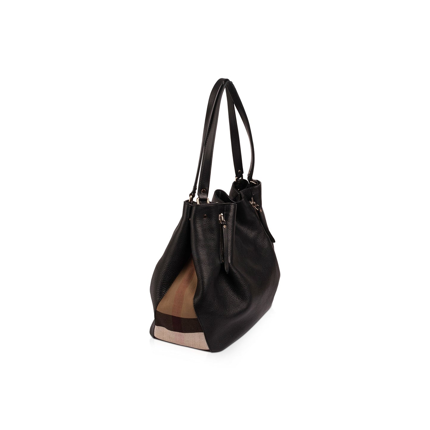 Burberry Medium Maidstone Leather & House Check Tote