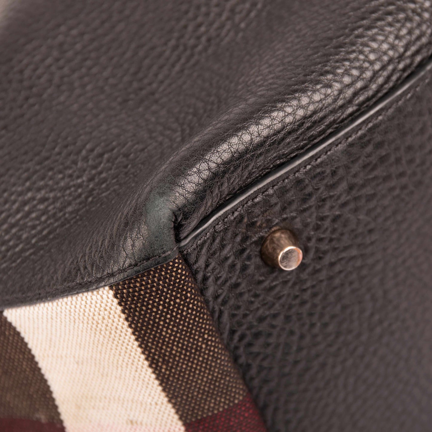 Burberry Medium Maidstone Leather & House Check Tote