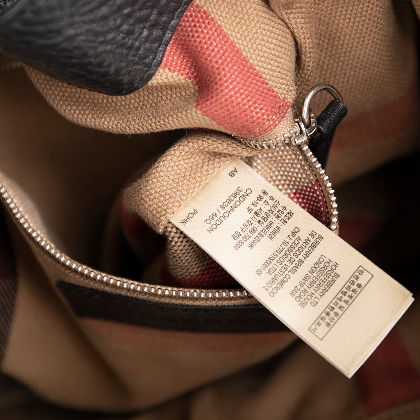 Burberry Medium Maidstone Leather & House Check Tote