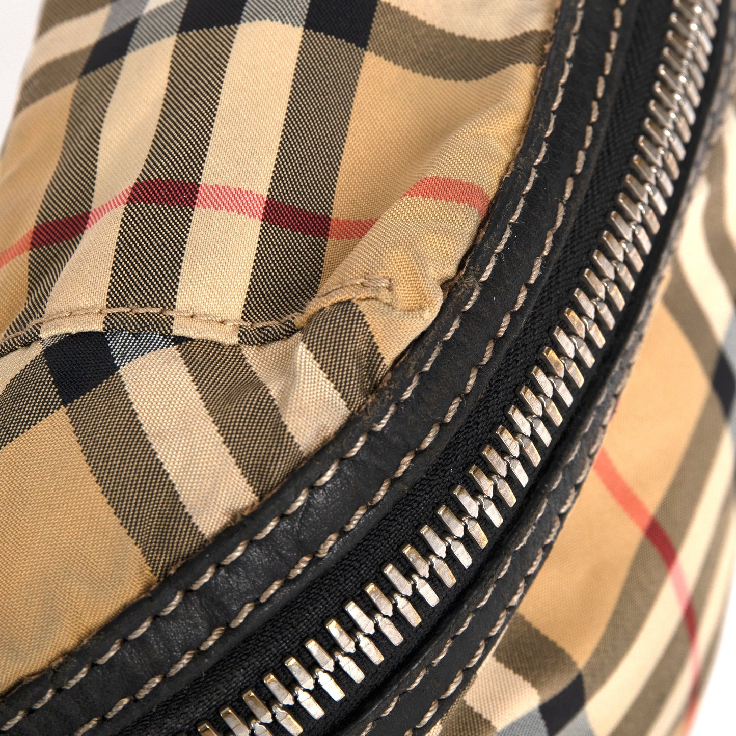 Burberry Medium Vintage Check & Leather Bum Bag