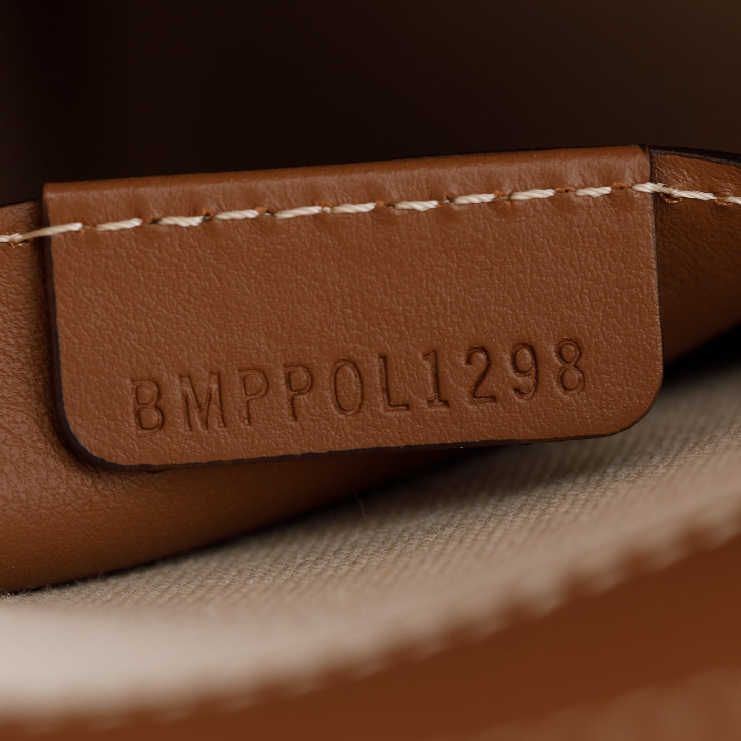 Burberry Neutral Canvas and Brown Leather Medium Pocket Bag