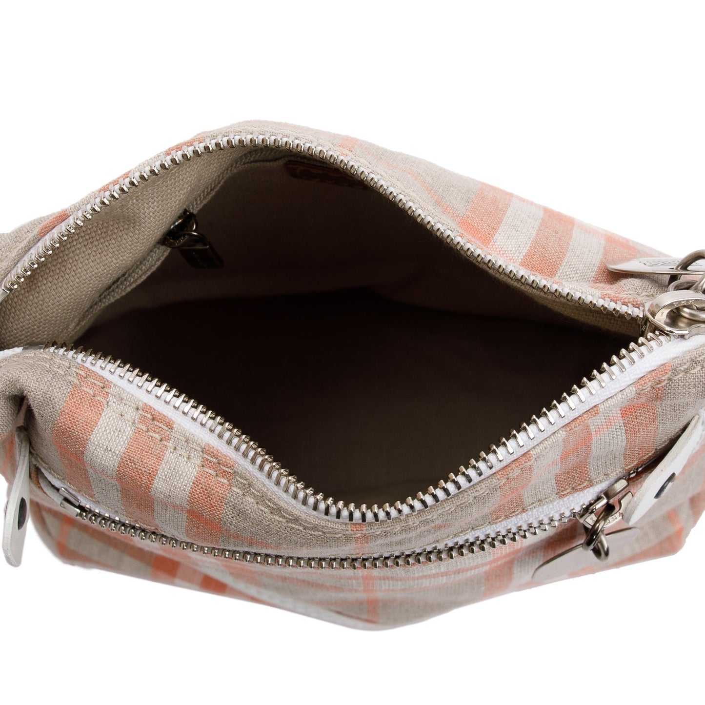 Burberry Neutral Check Canvas Small Crossbody Bag