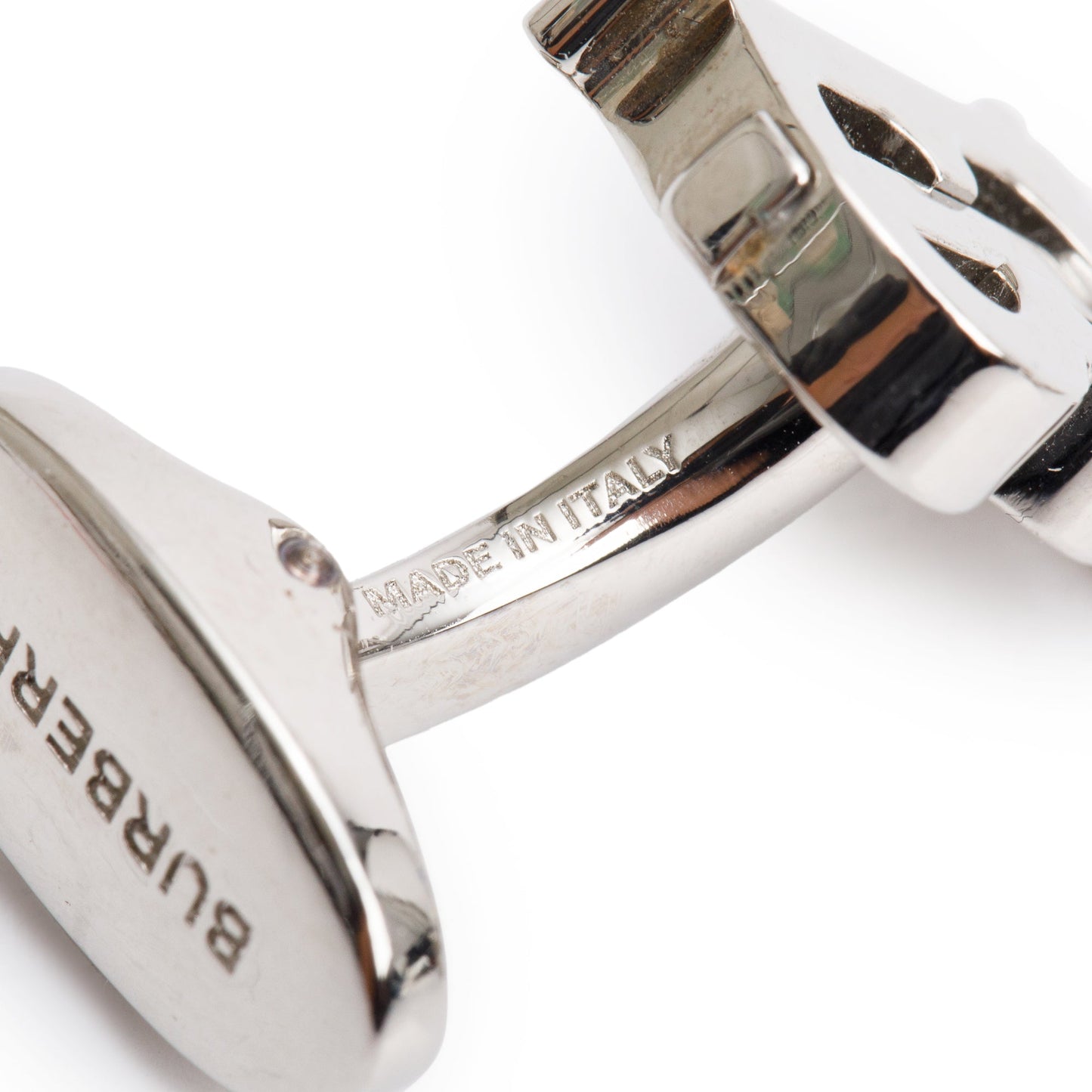 Burberry Palladium Plated TB Monogram Cufflinks