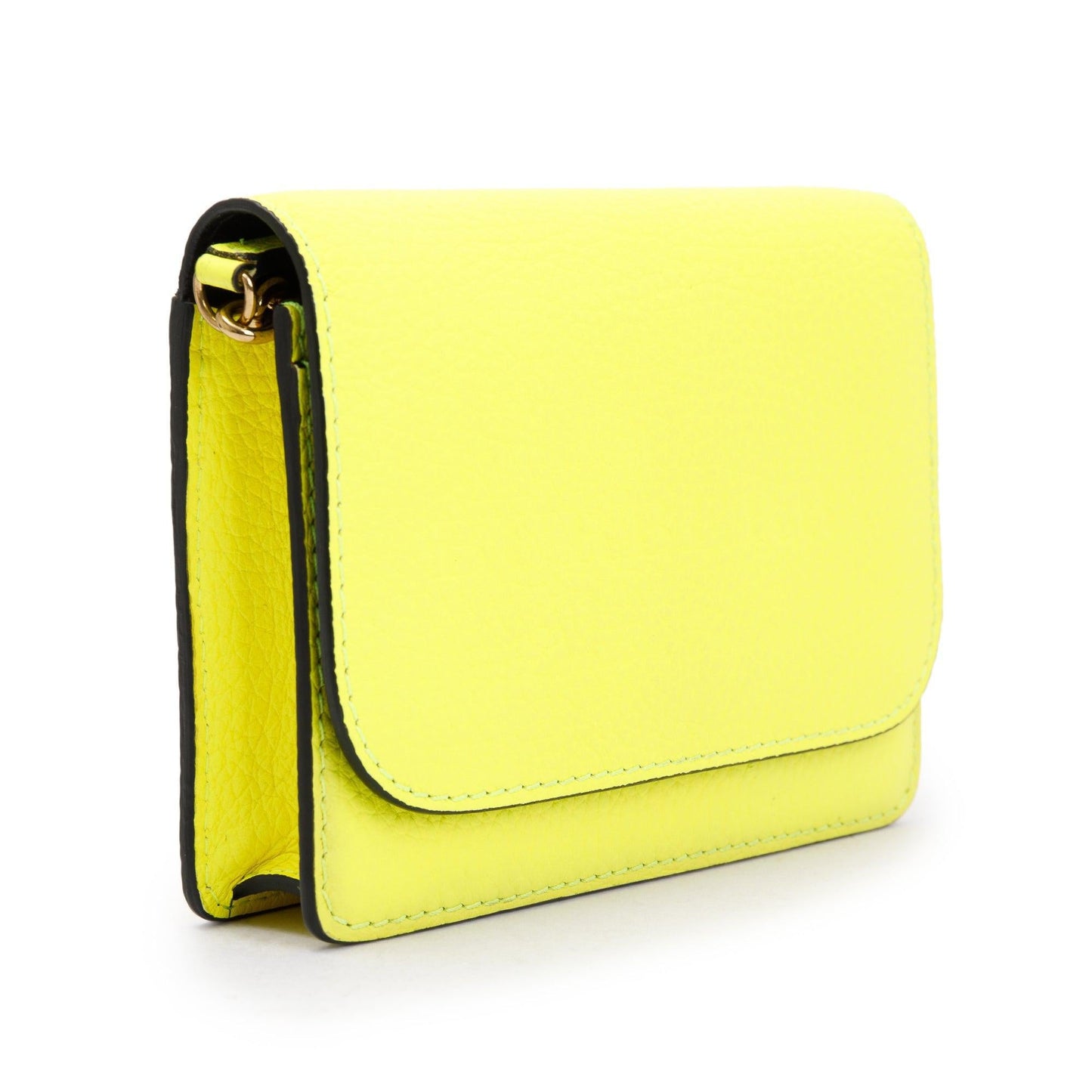 Burberry Yellow Leather Hampshire Crossbody Bag