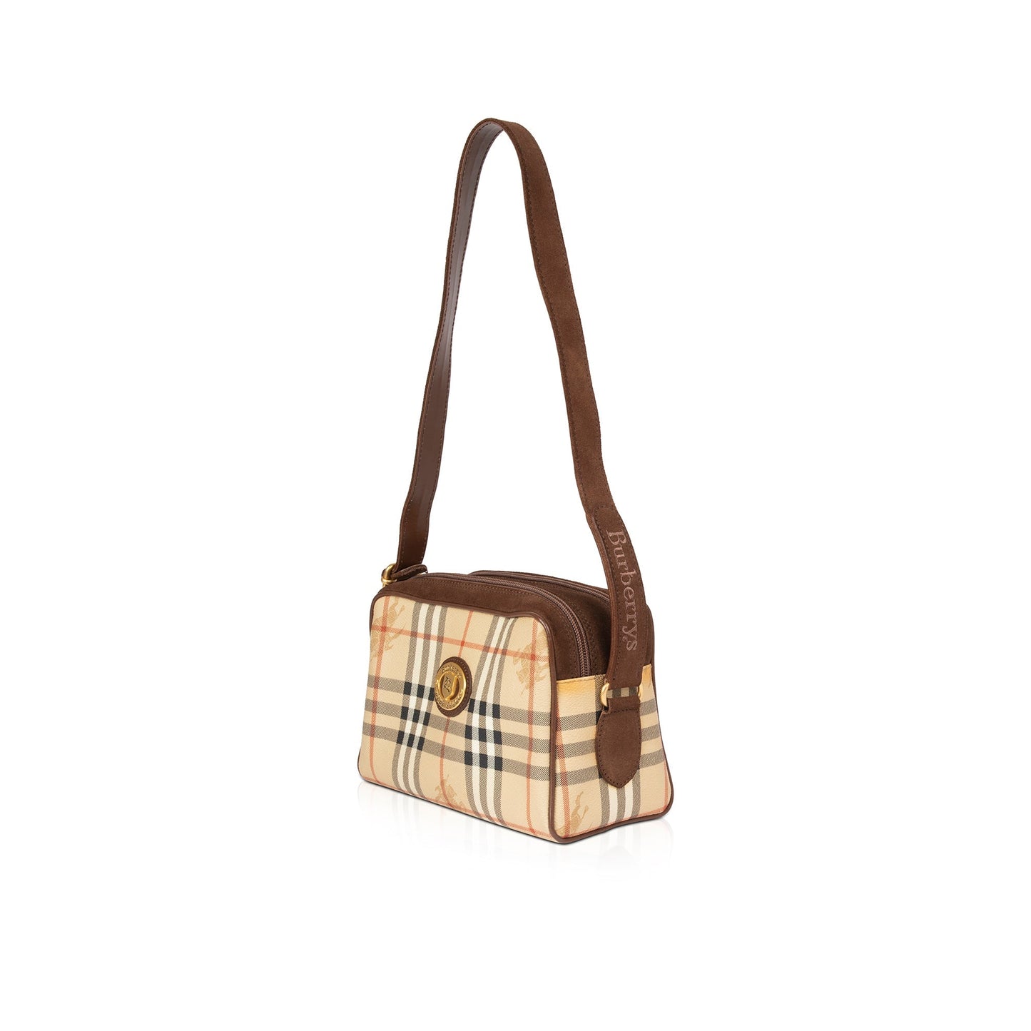 Burberrys Haymarket Check Camera Bag