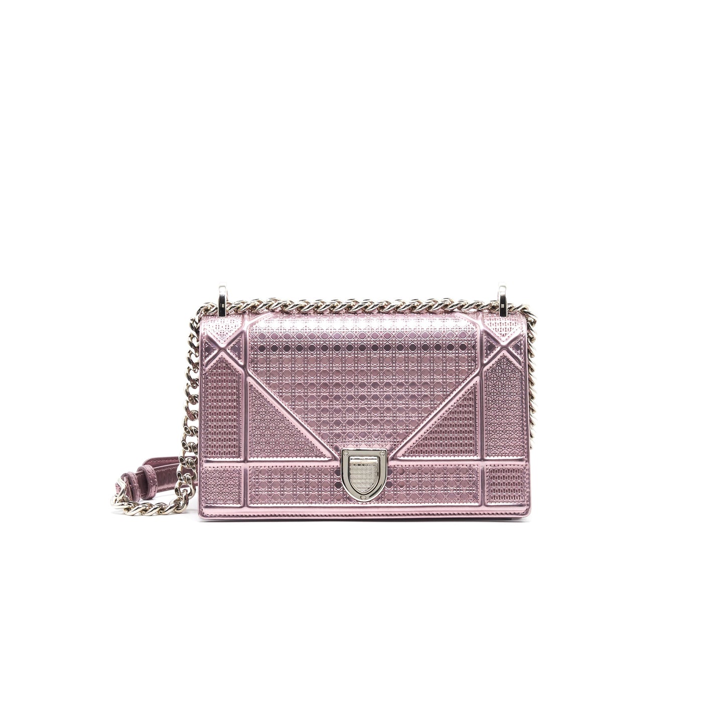 Dior Diorama Small Metallic Pink