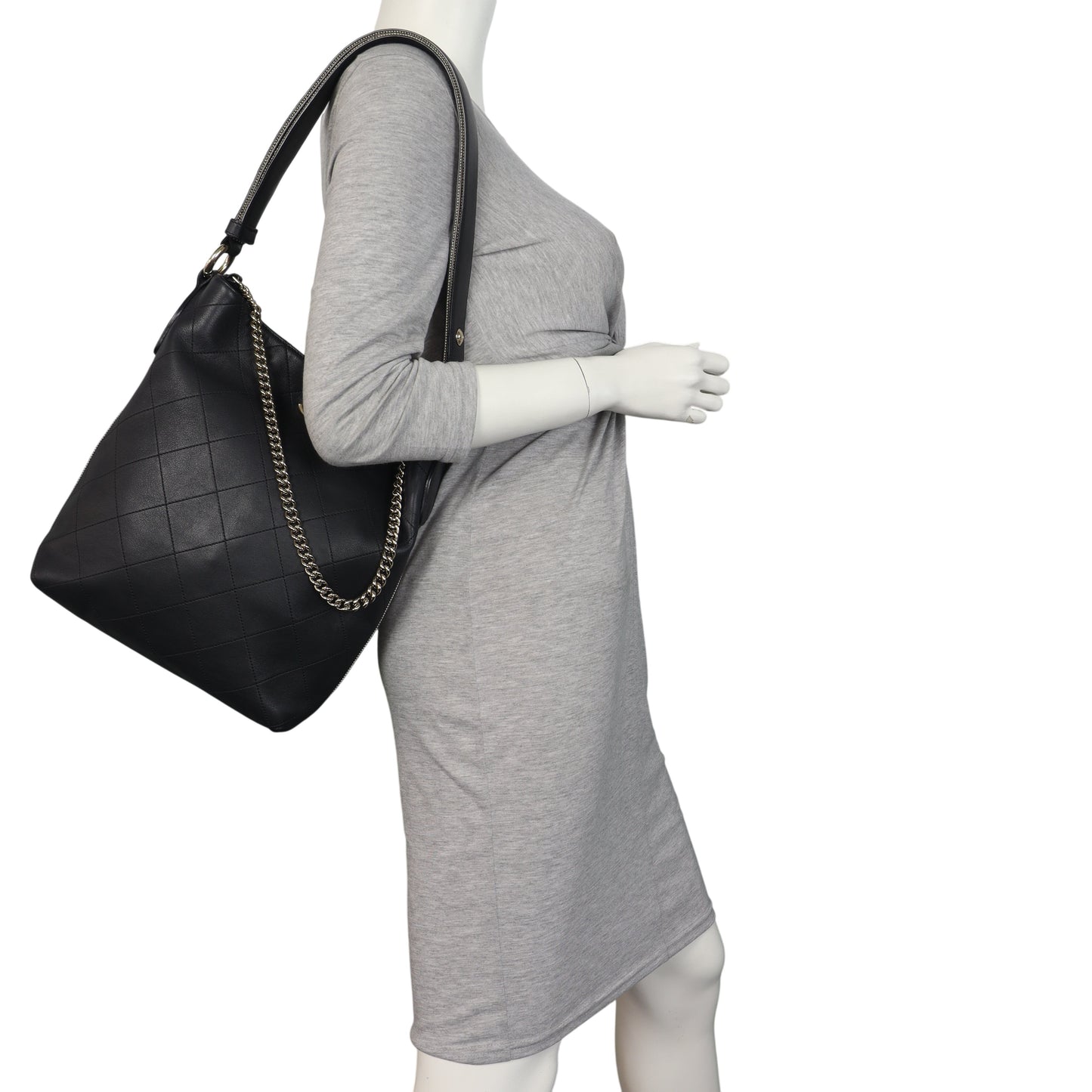 Chanel CC Side Stripes Hobo