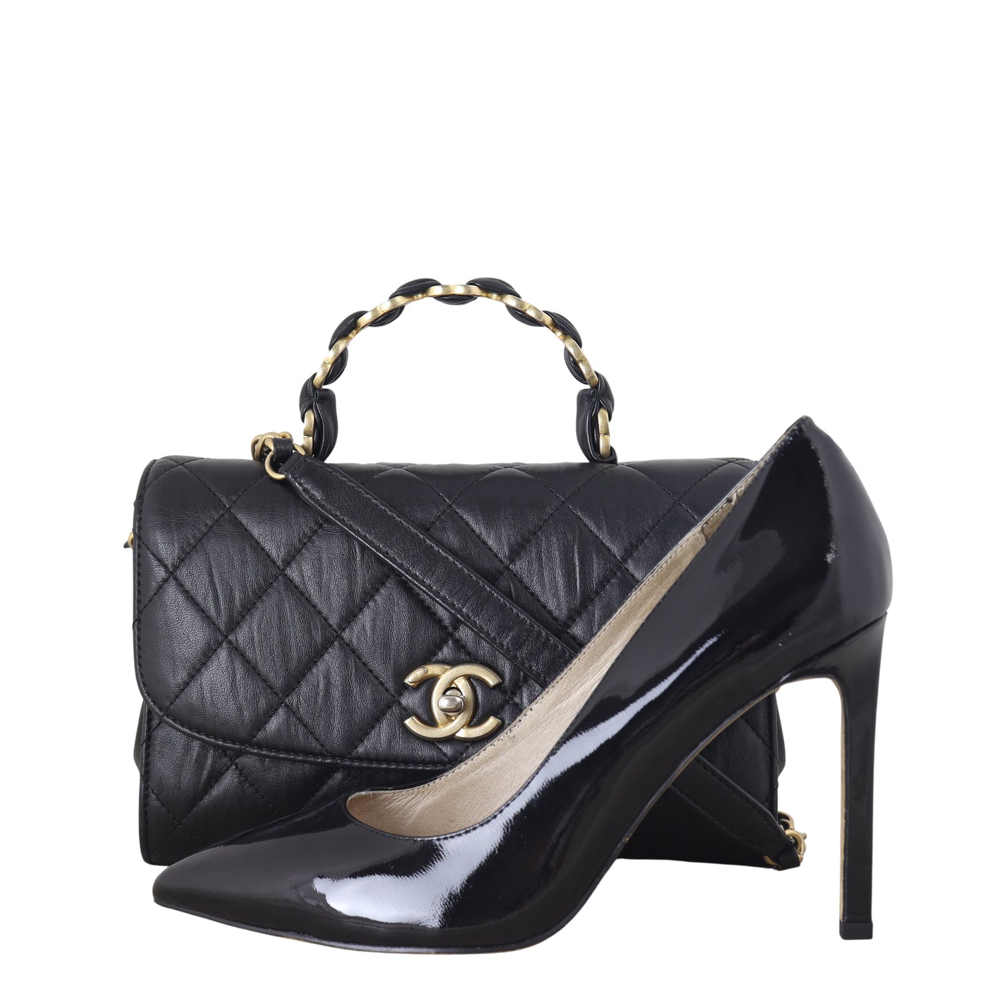 Chanel CC Wrapped Handle Bag Small