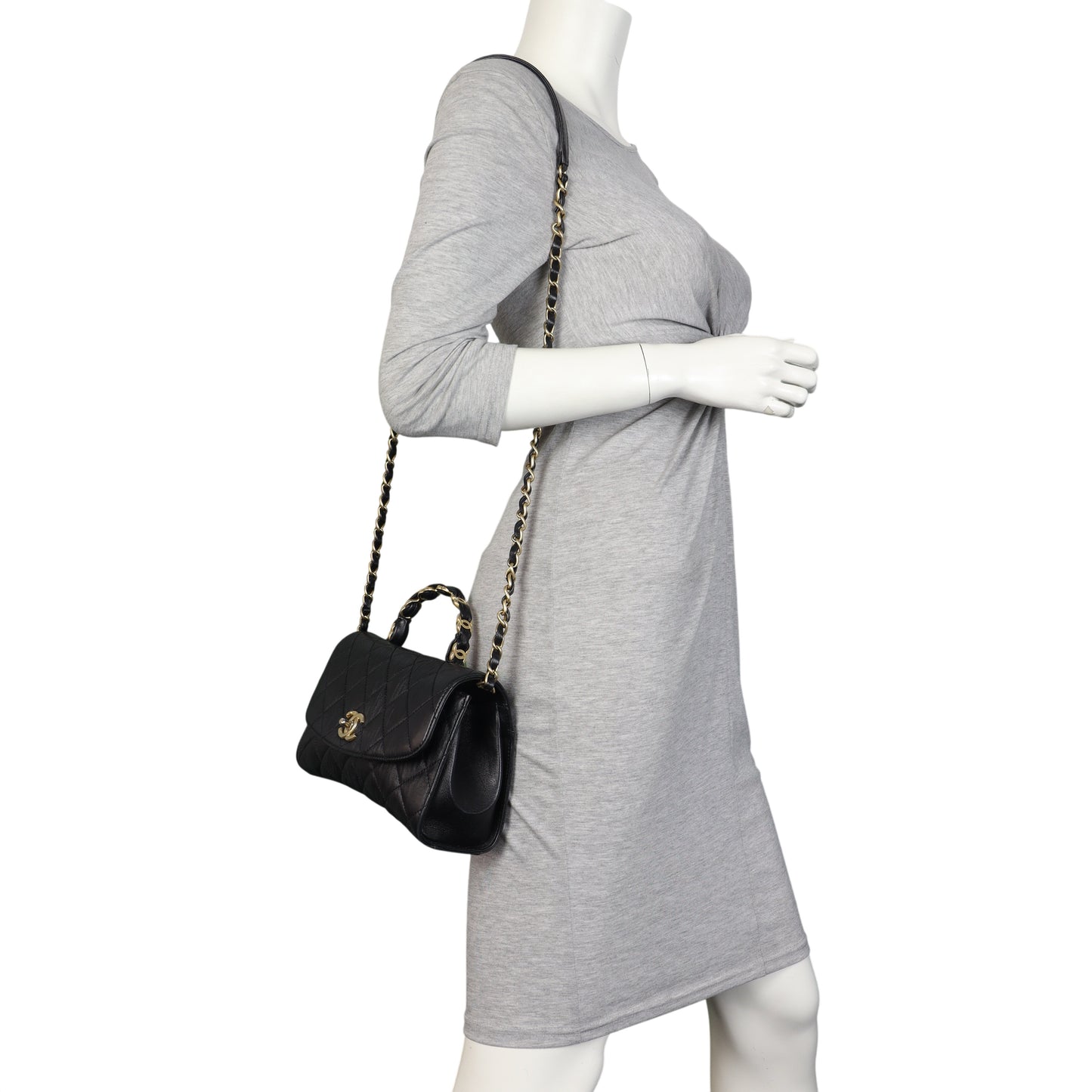 Chanel CC Wrapped Handle Bag Small