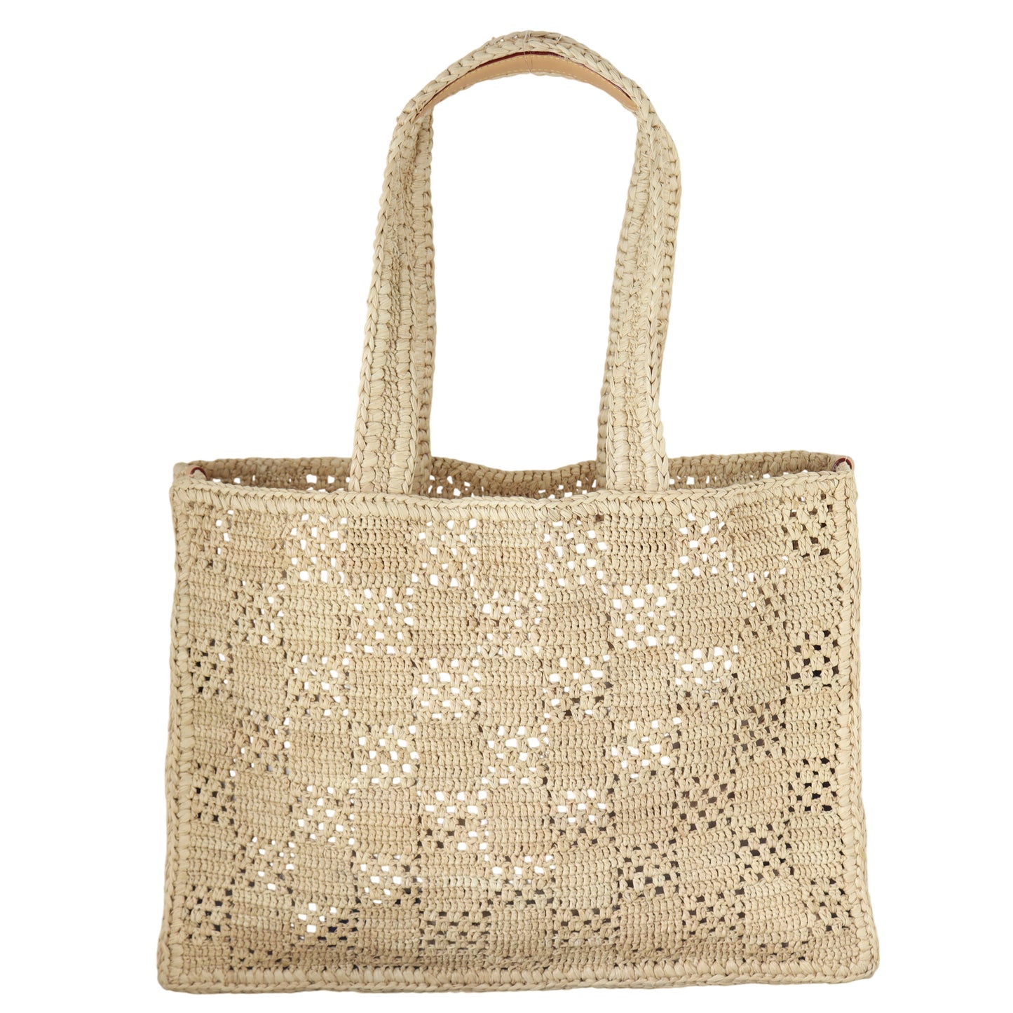 Louis Vuitton Summer Shopper Tote MM Raffia